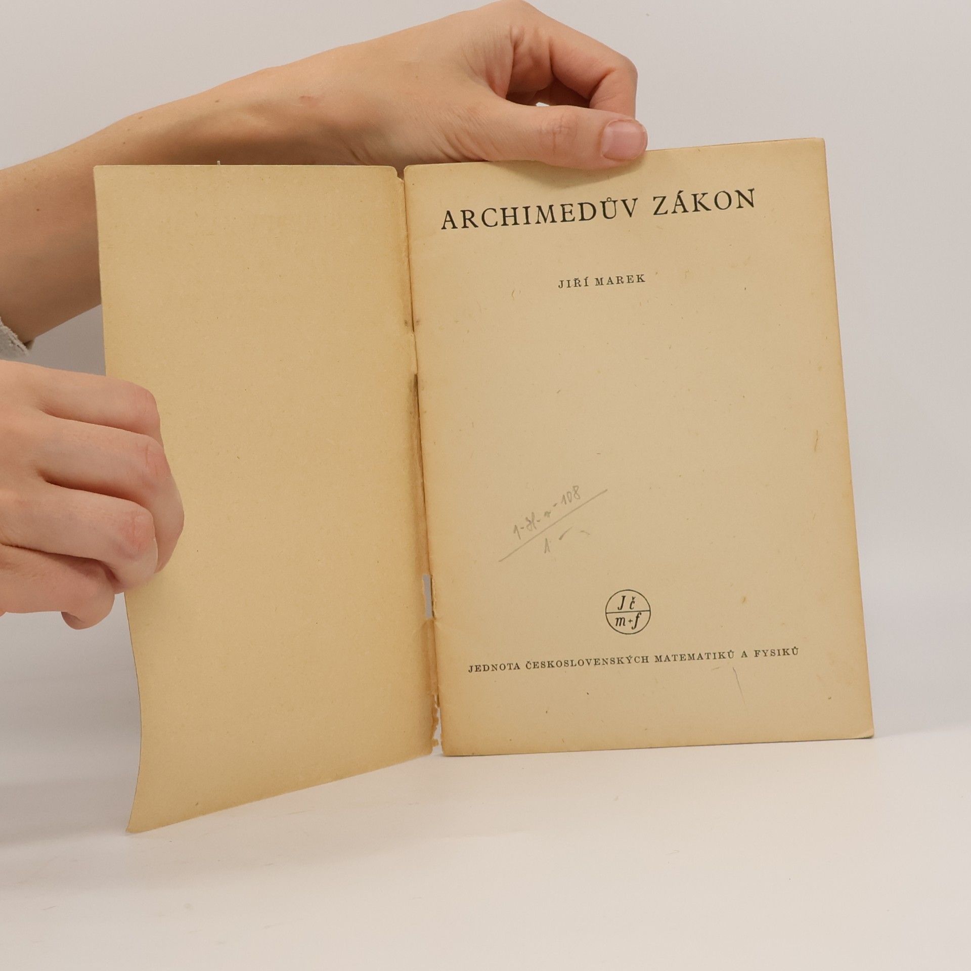 Jiří Marek Archimedův zákon