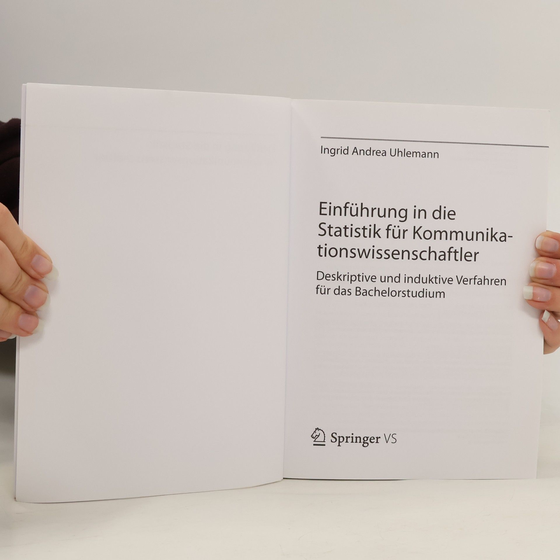 Ingrid Andrea Uhlemann Einführung in die Statistik für Kommunikationswissenschaftler