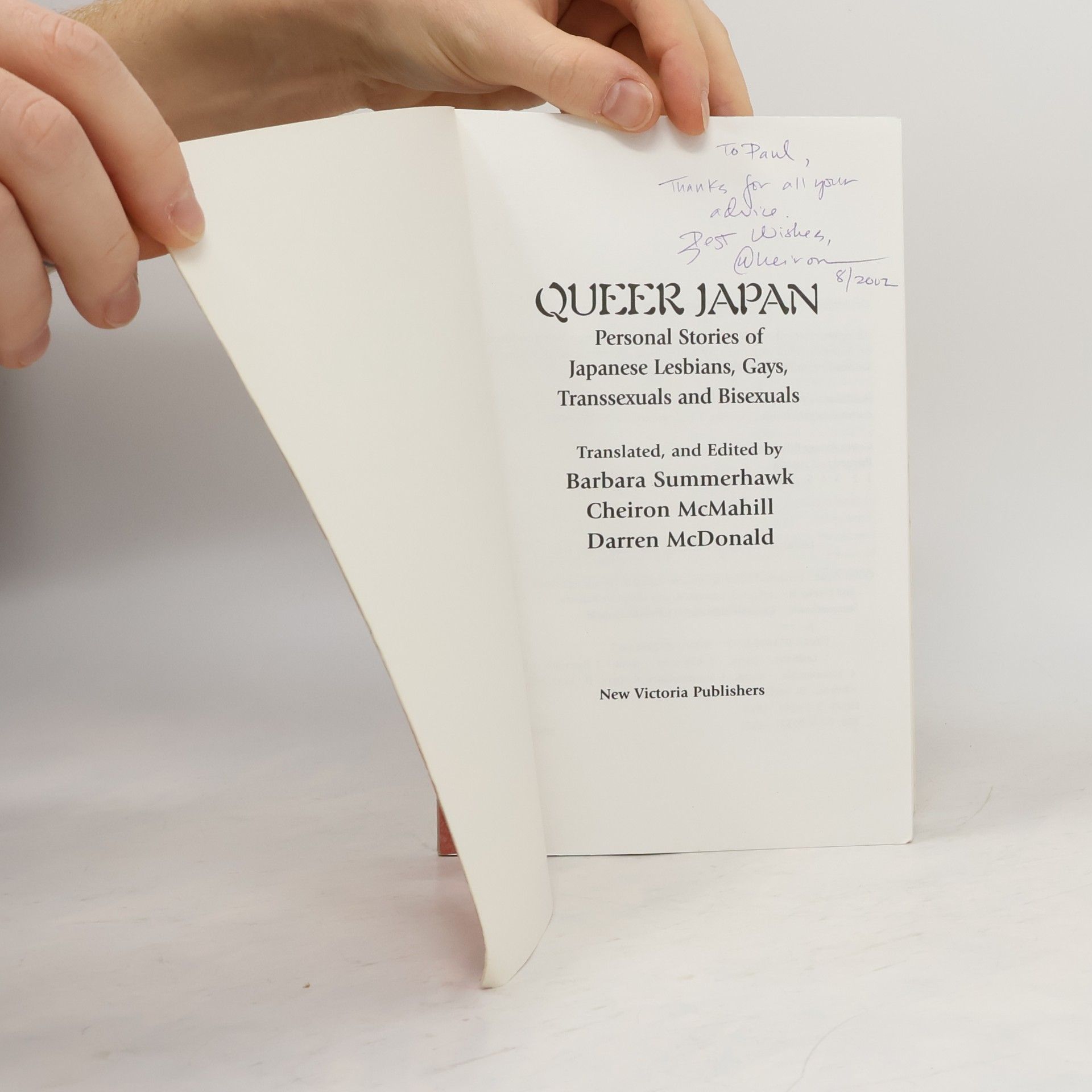 Barbara Summerhawk Queer Japan