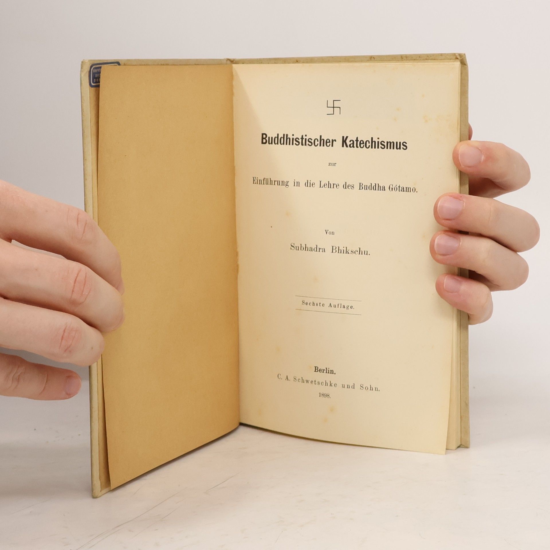 Subharda Bhikschu Buddhistischer Katechismus