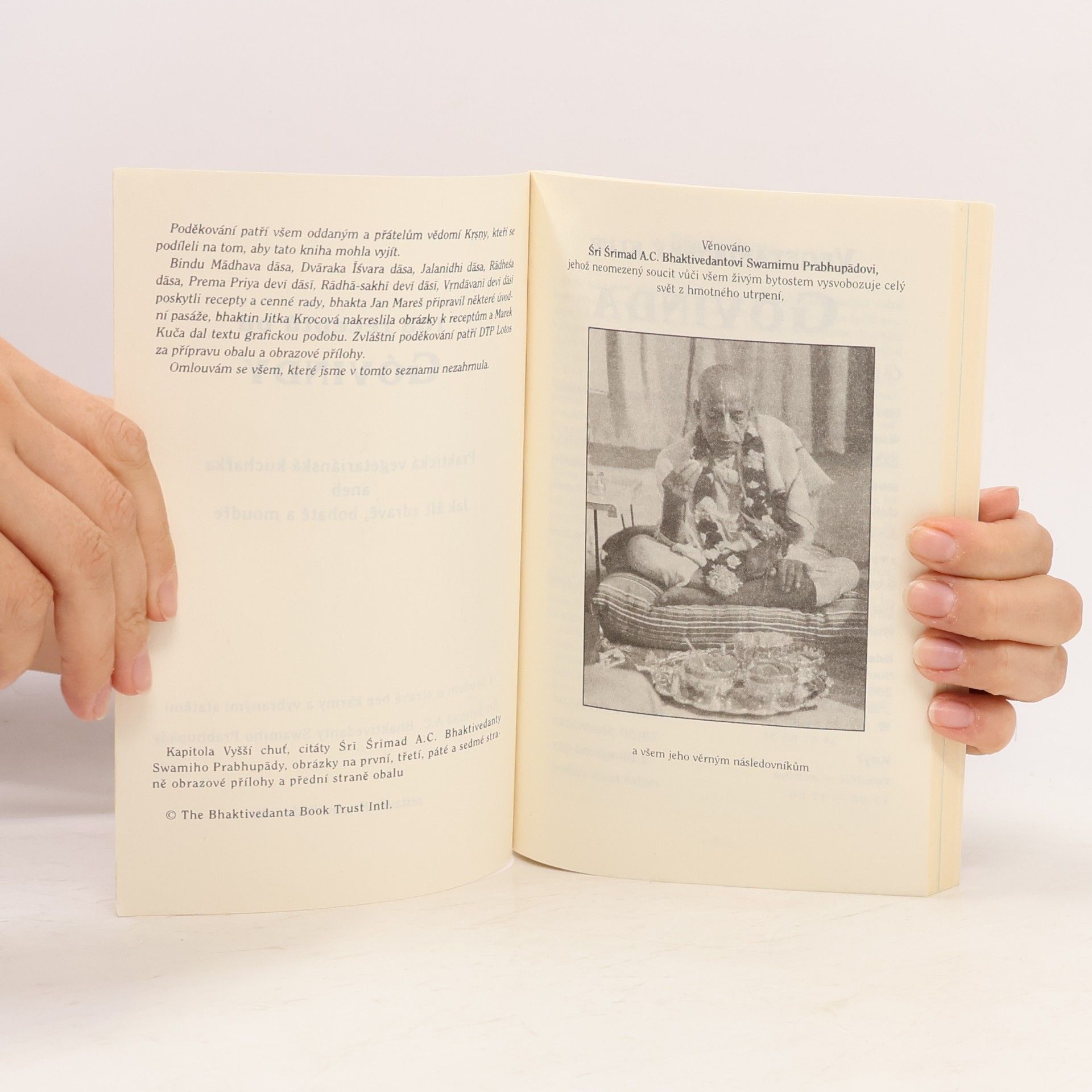 Šrí Šrímad A. Č. Bhaktivédanta Swami Prabhupáda 108 receptů od Góvindy