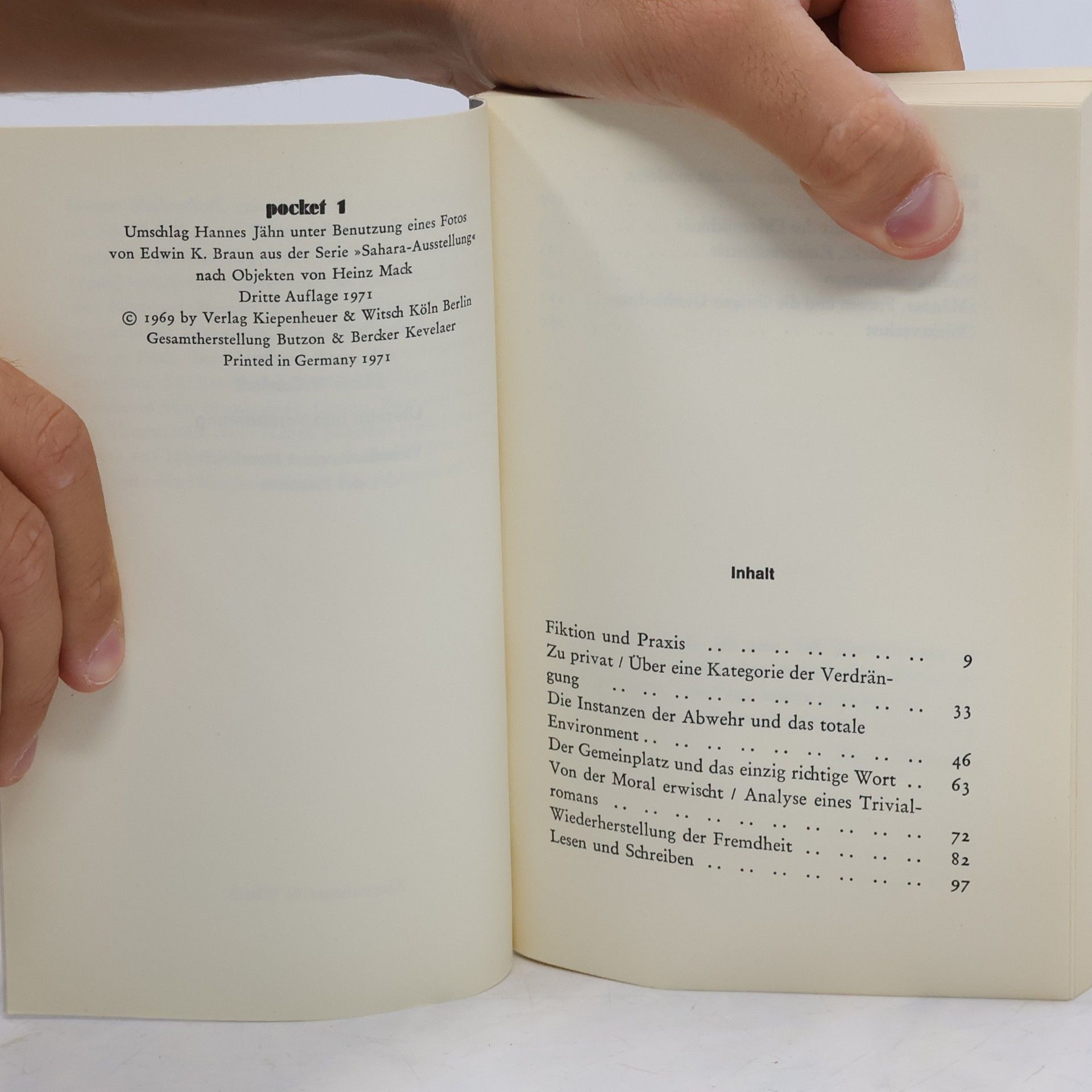 Dieter Wellershoff Literatur und Veränderung