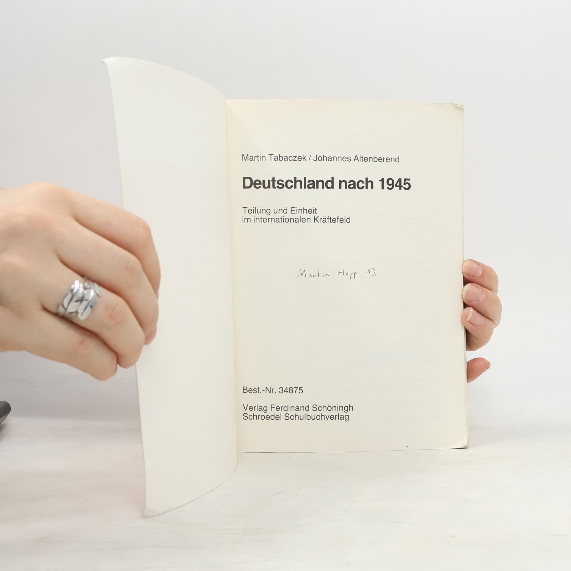 Johannes Altenberend Deutschland nach 1945