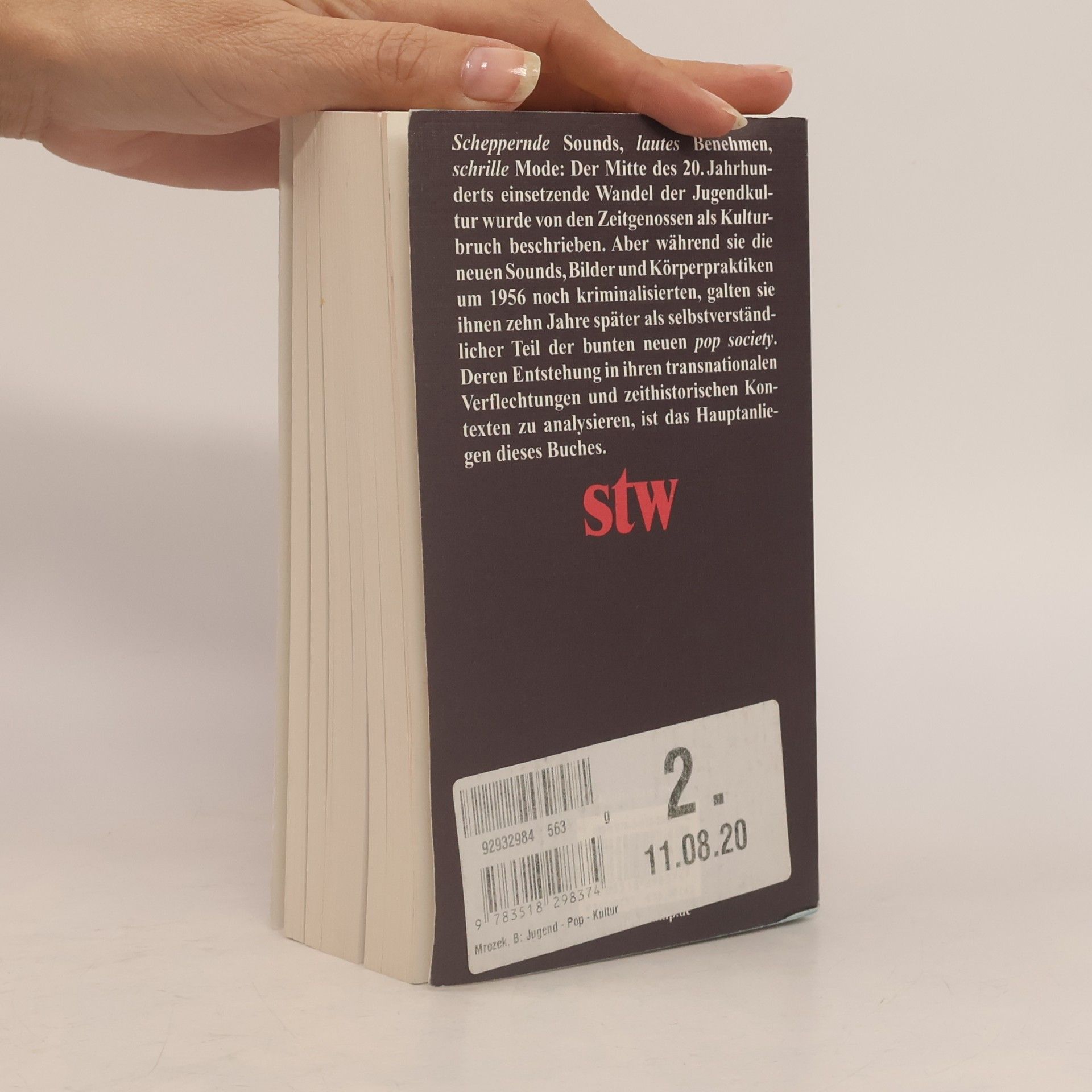 Bodo Mrozek Suhrkamp Taschenbuch Wissenschaft - 2237: Jugend, Pop, Kultur