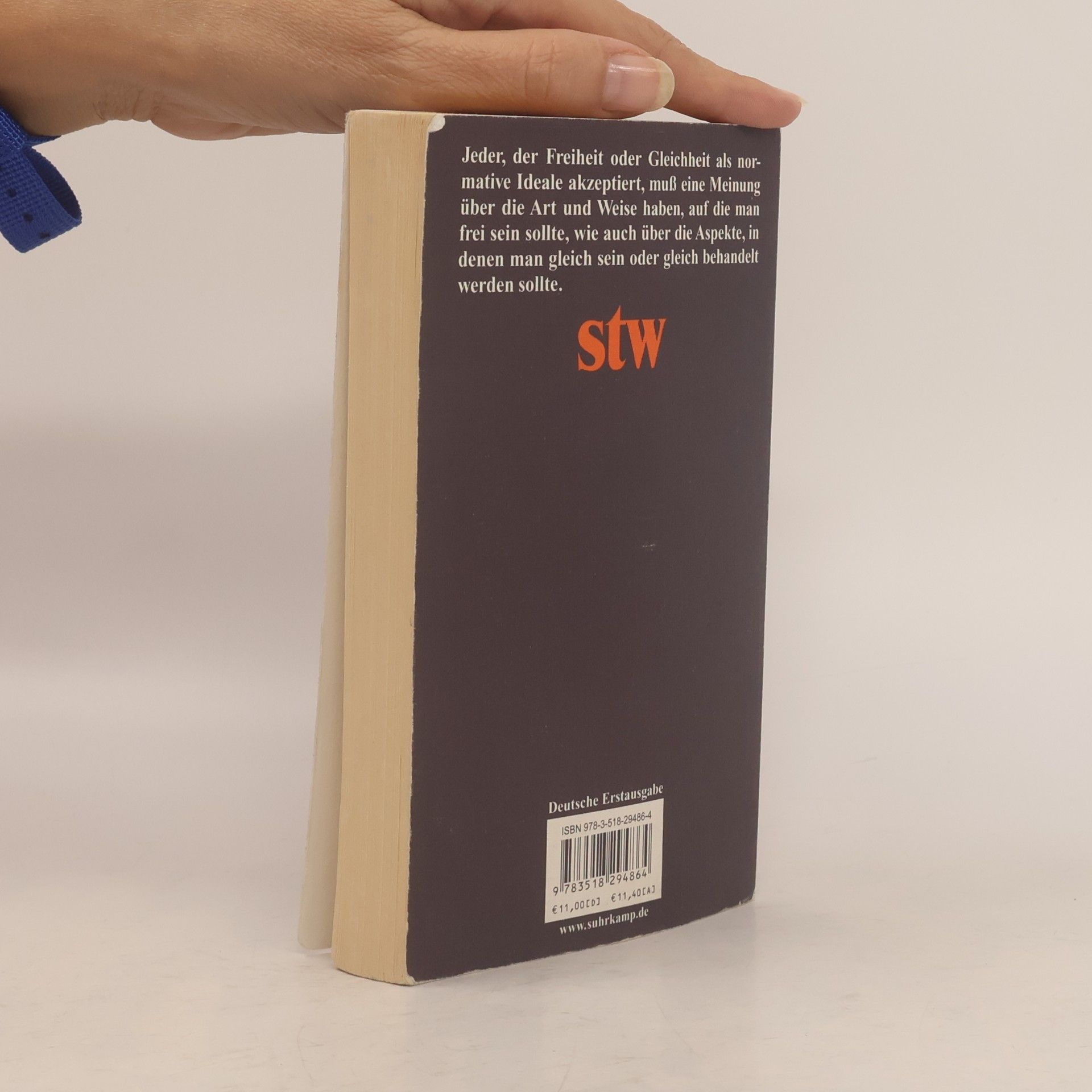 Ronald M. Dworkin Suhrkamp Taschenbuch Wissenschaft - 1886: Was ist Gleichheit?