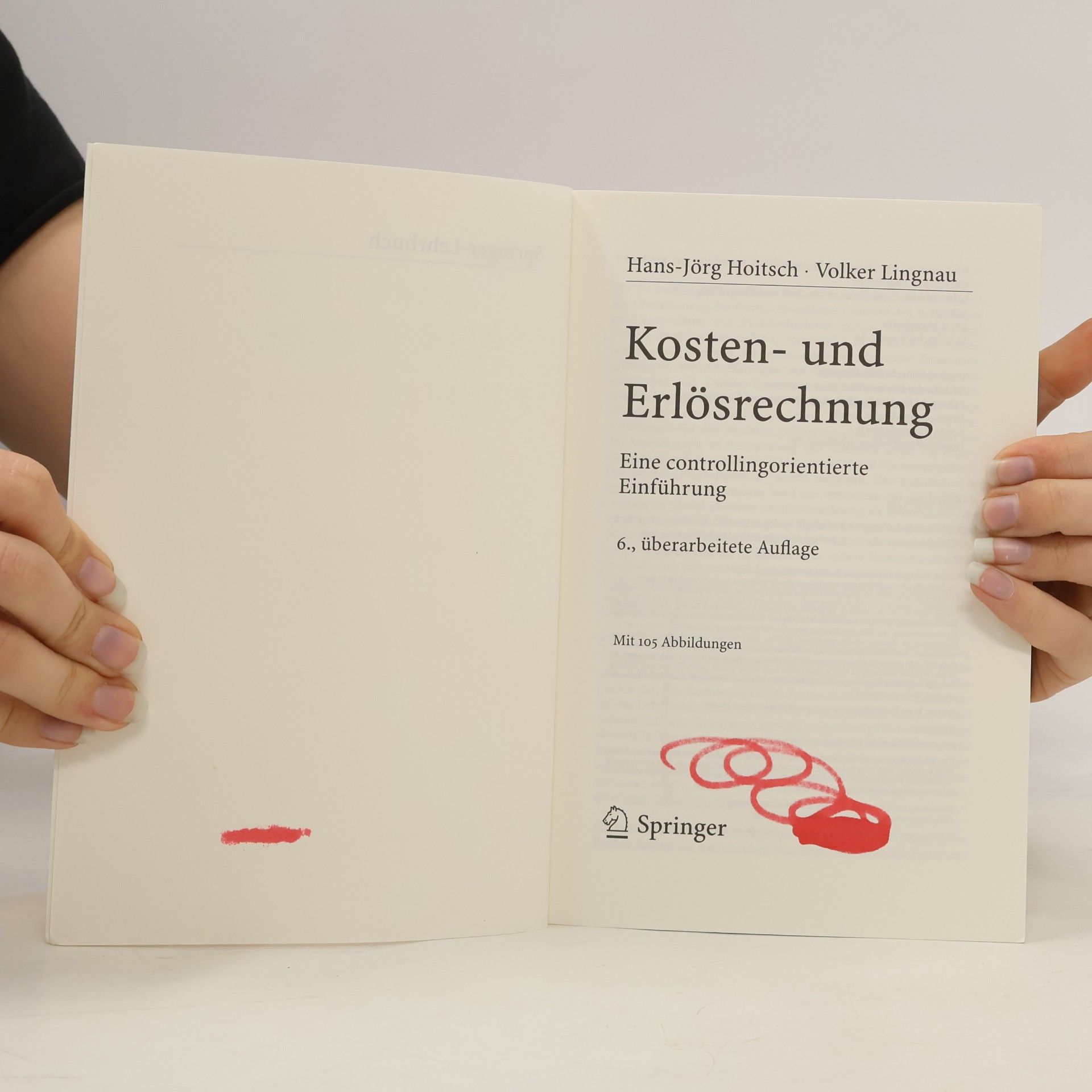 Hans-Jörg Hoitsch Kosten- und Erlösrechnung
