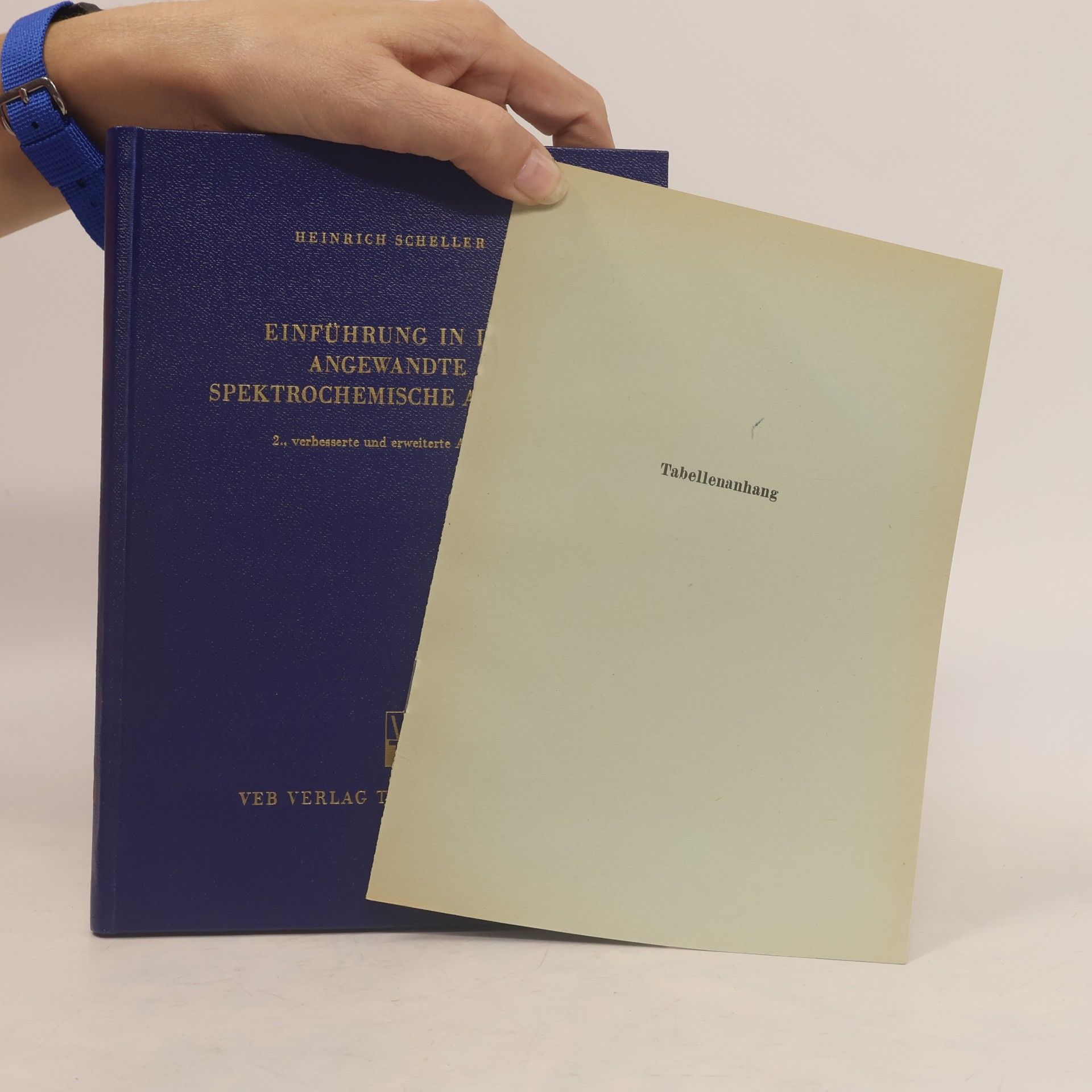 Heinrich Scheller Einführung in die angewandte spektrochemische analyse