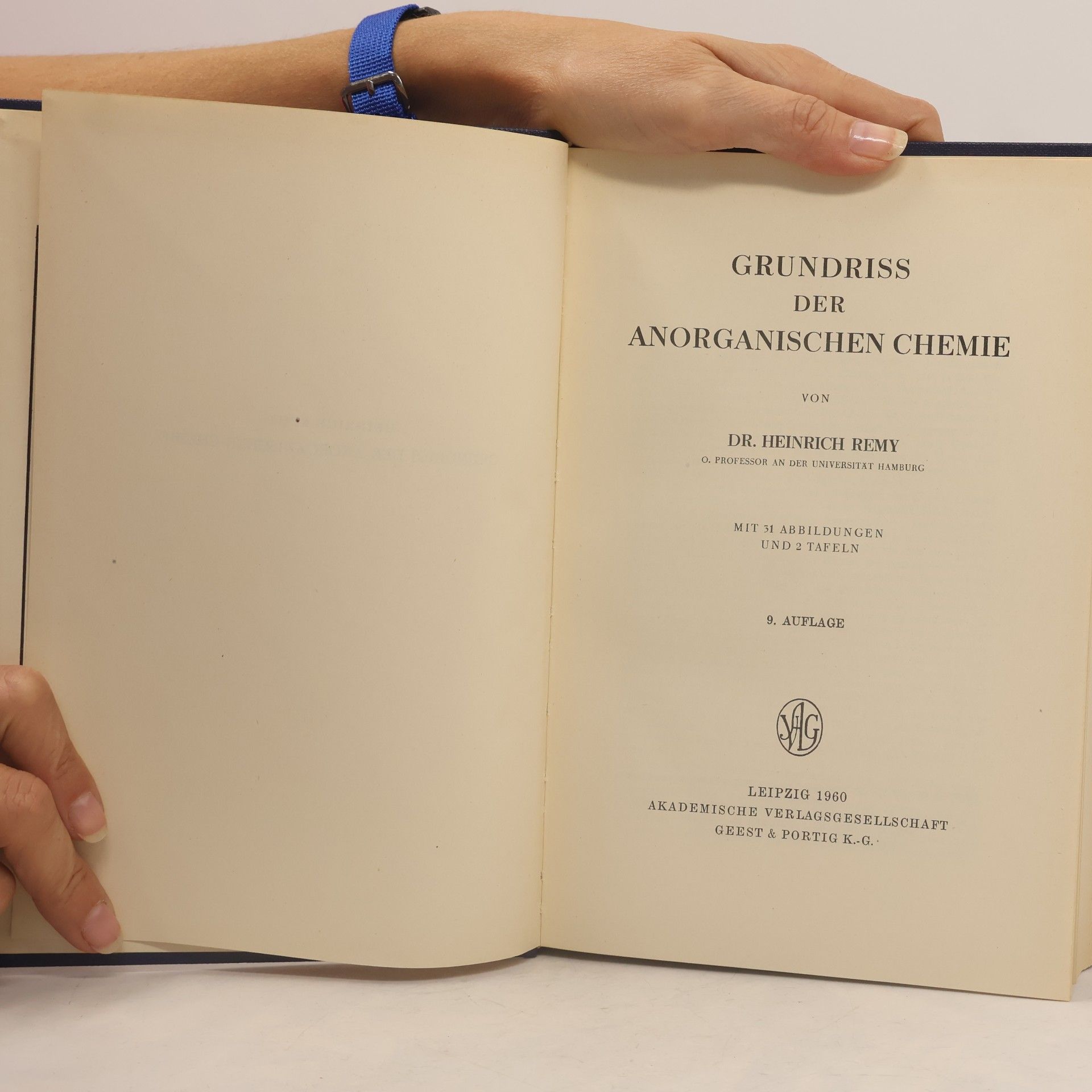 Heinrich Remy Grundriss der Anorganischen Chemie