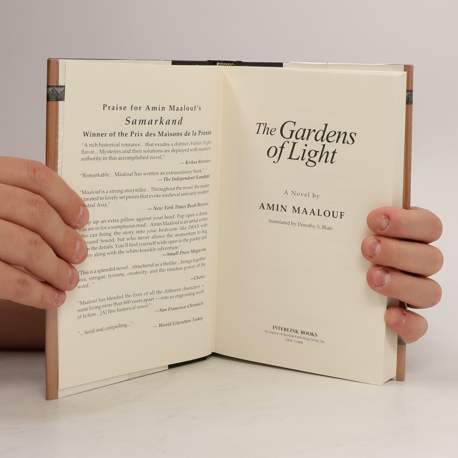 Amin Maalouf Emerging Voices: The Gardens of Light