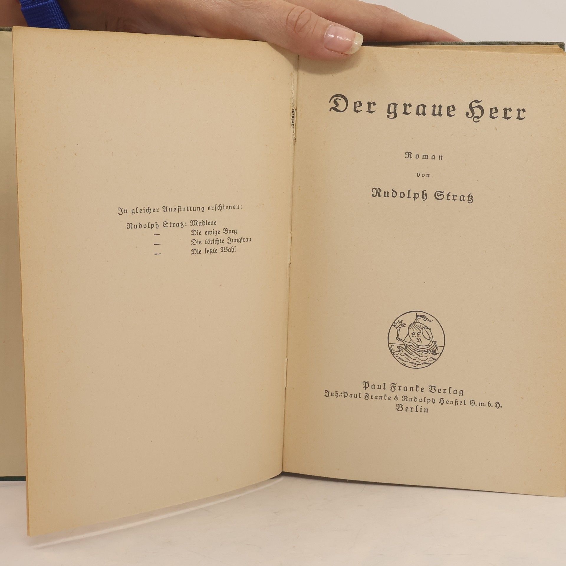 Rudolph Stratz Der graue herr