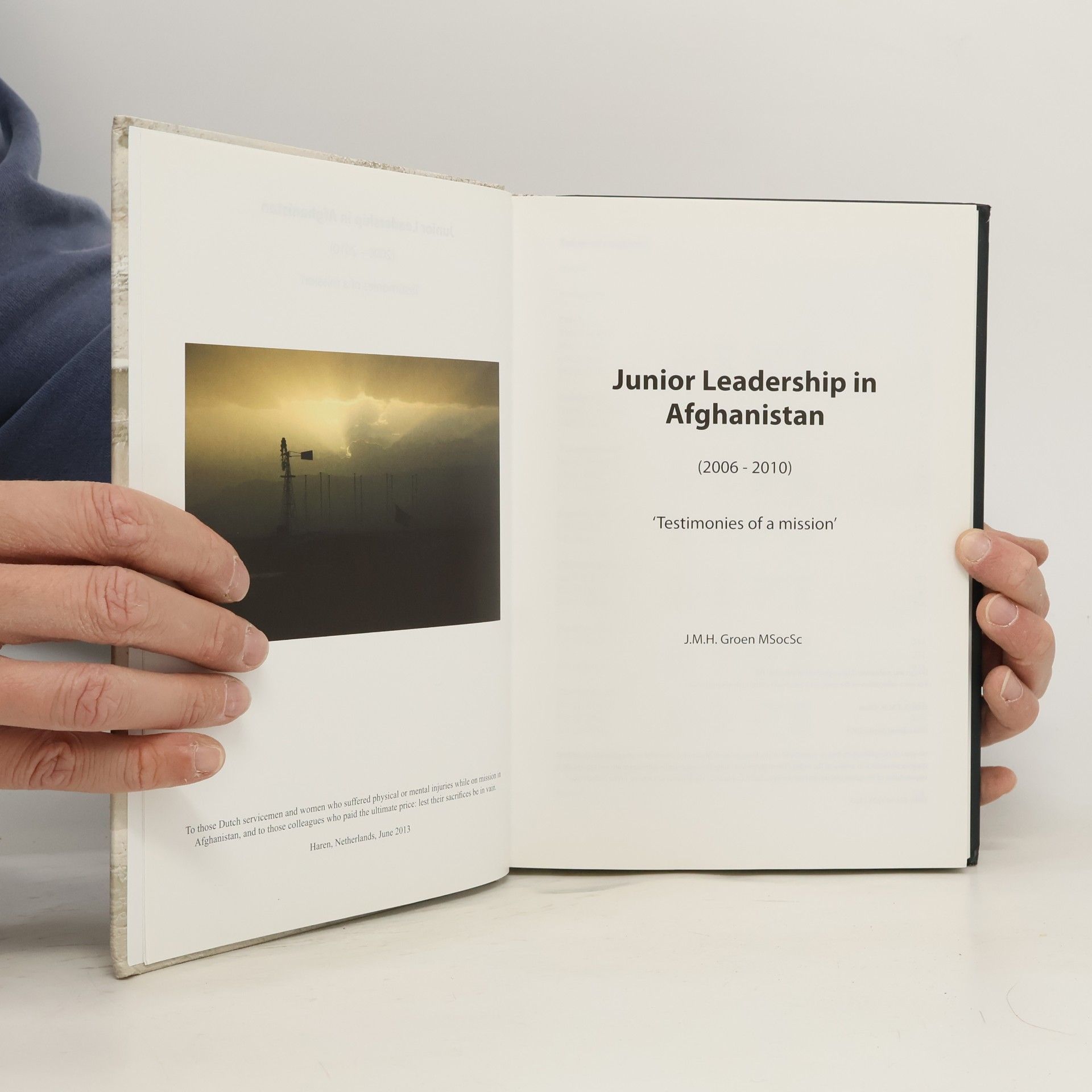 Jos Groen Junior Leadership in Afghanistan