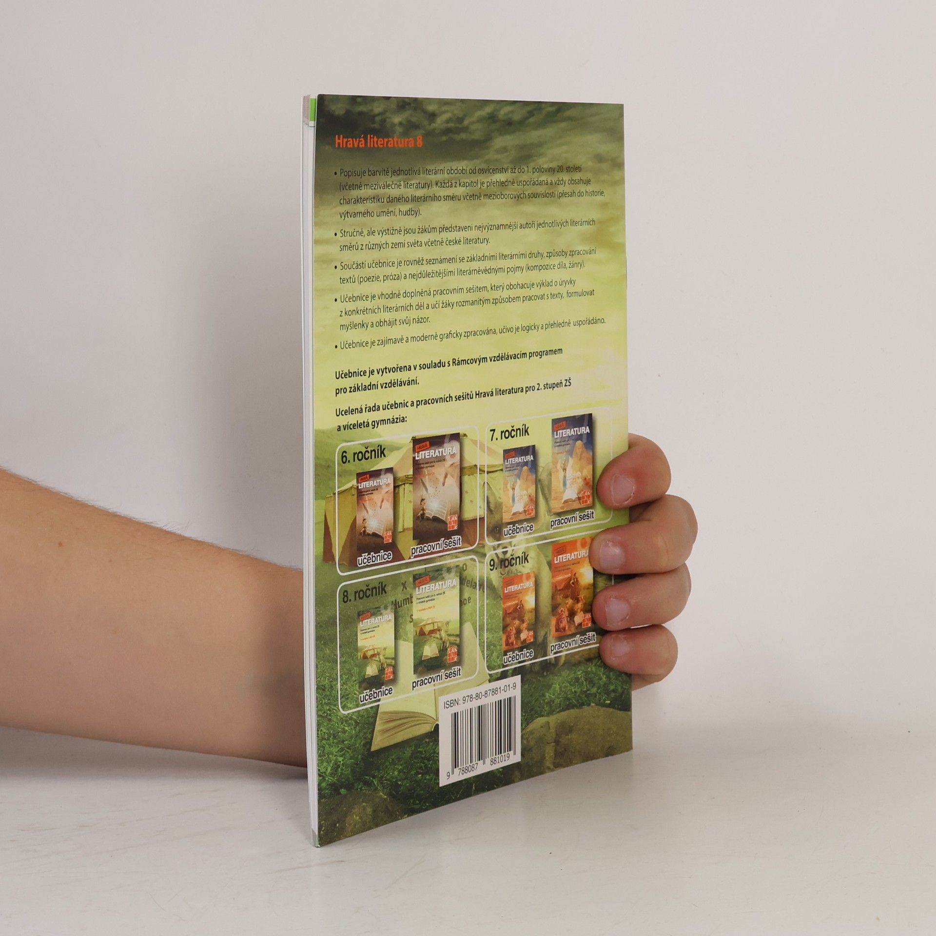 Michaela Jindráčková Hravá literatura: učebnice pro 8. ročník ZŠ a víceletá gymnázia