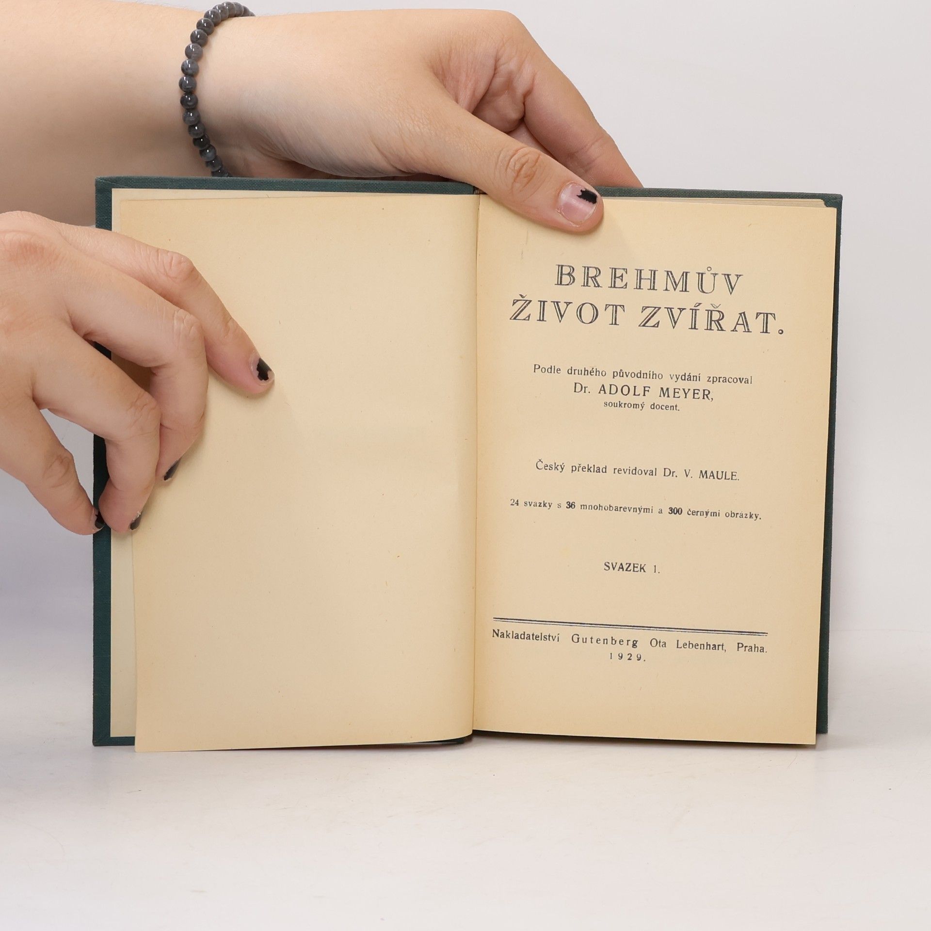 Alfred Edmund Brehm Brehmův život zvířat svazek 1