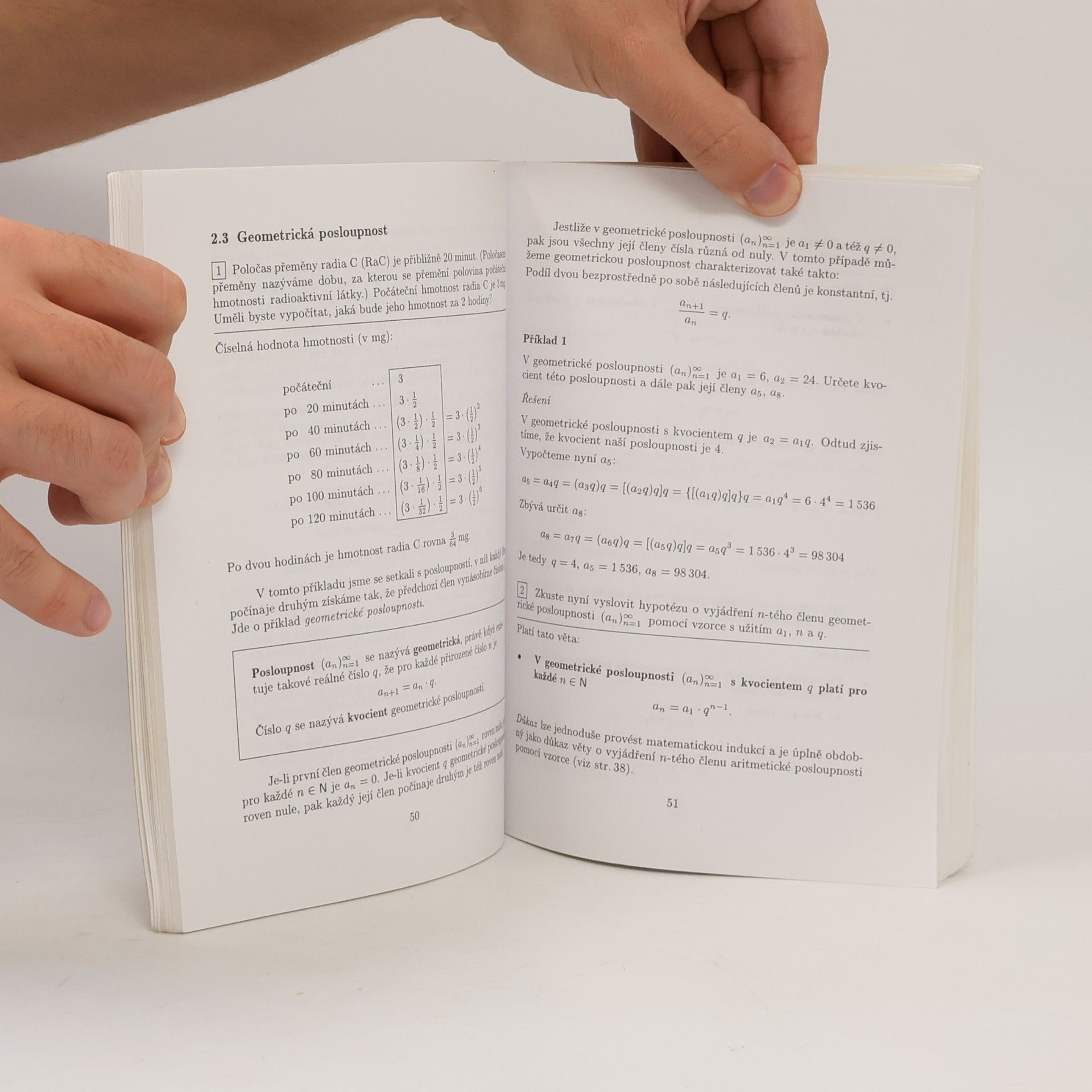 Oldřich Odvárko Matematika pro gymnázia. Posloupnosti a řady