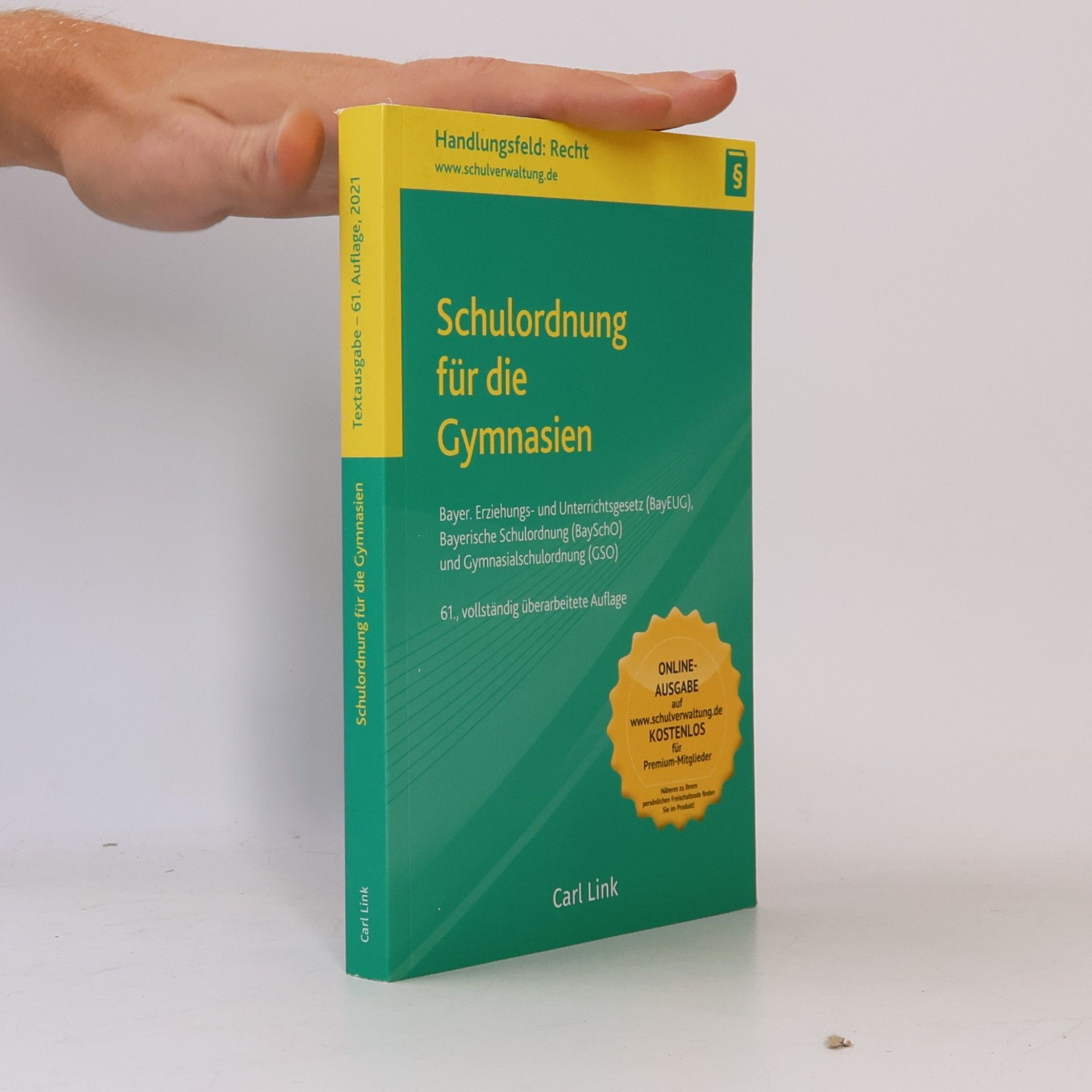 Kolektiv autorů Schulordnung für die Gymnasien