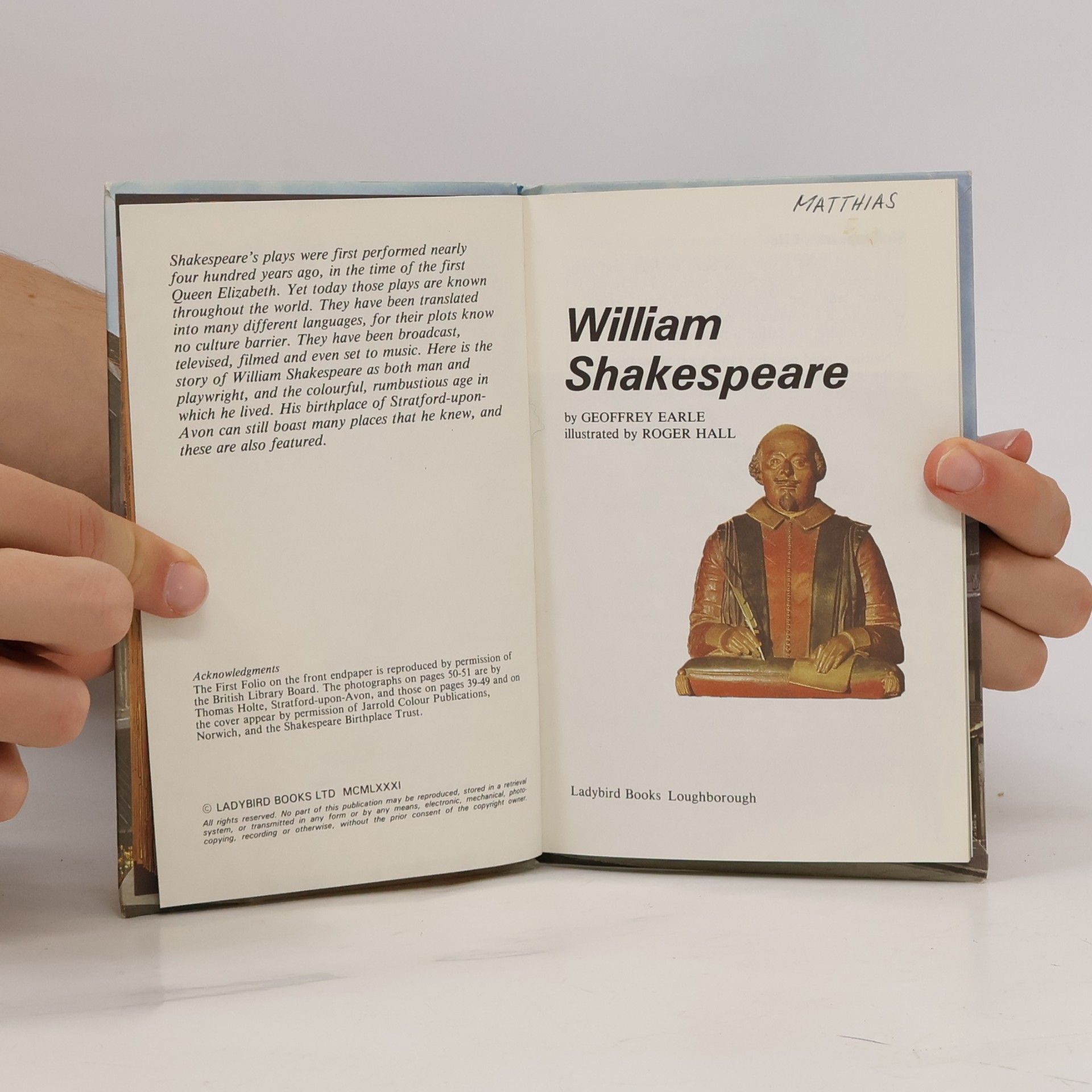 Geoffrey Earle Great Authors: William Shakespeare