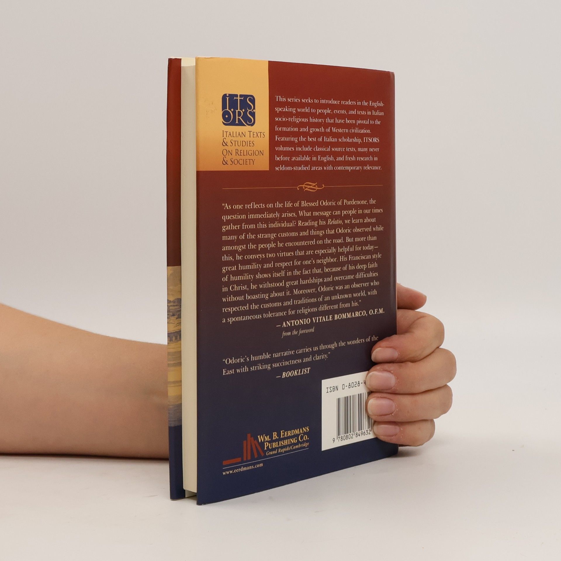 Paolo Chiesa Italian Texts and Studies on Religion and Society: The Travels of Friar Odoric
