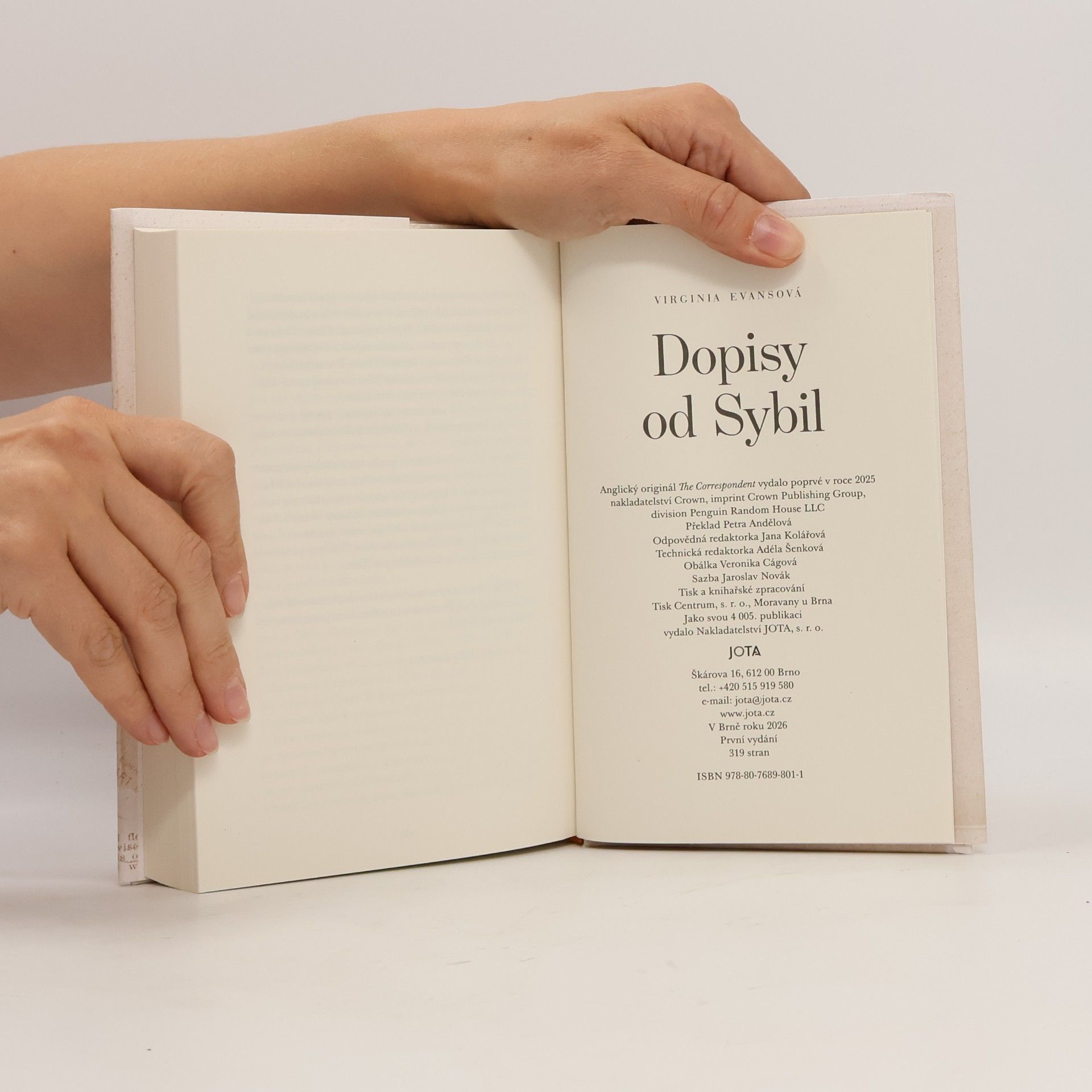 Virginia Evans Dopisy od Sybil