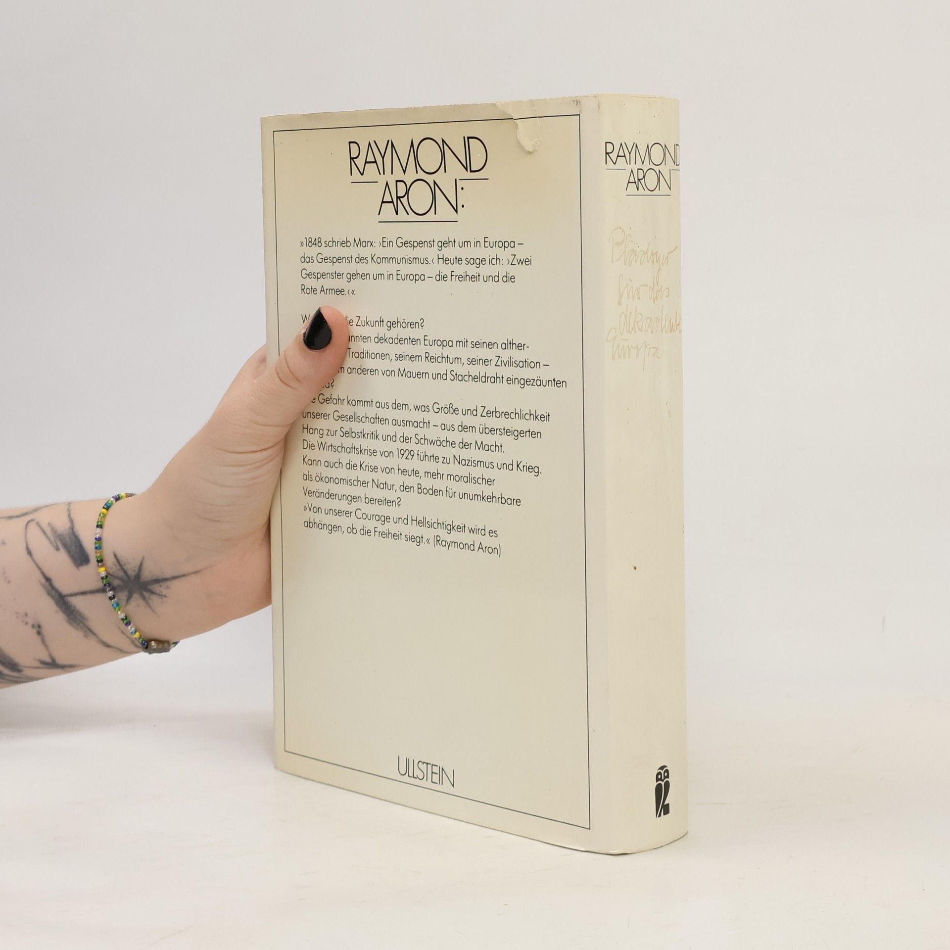 Raymond Aron Plädoyer für das dekadente Europa