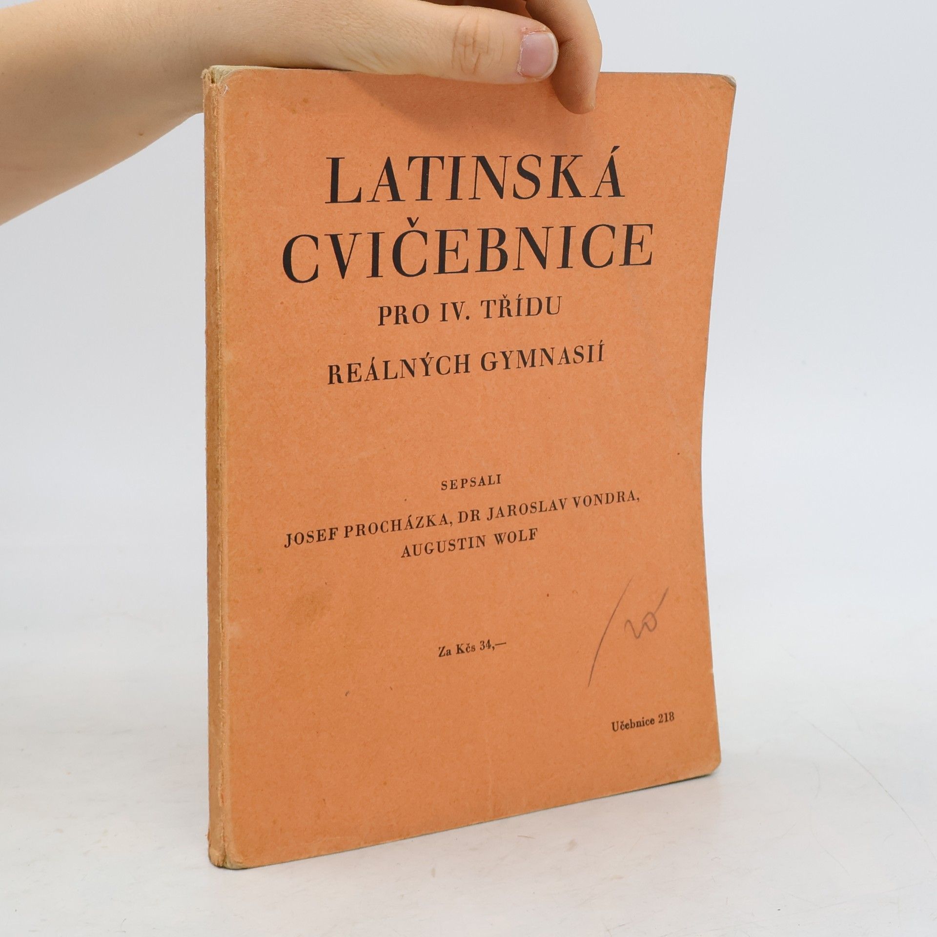 Latinská cvičebnice pro IV. třídu reálných gymnásií