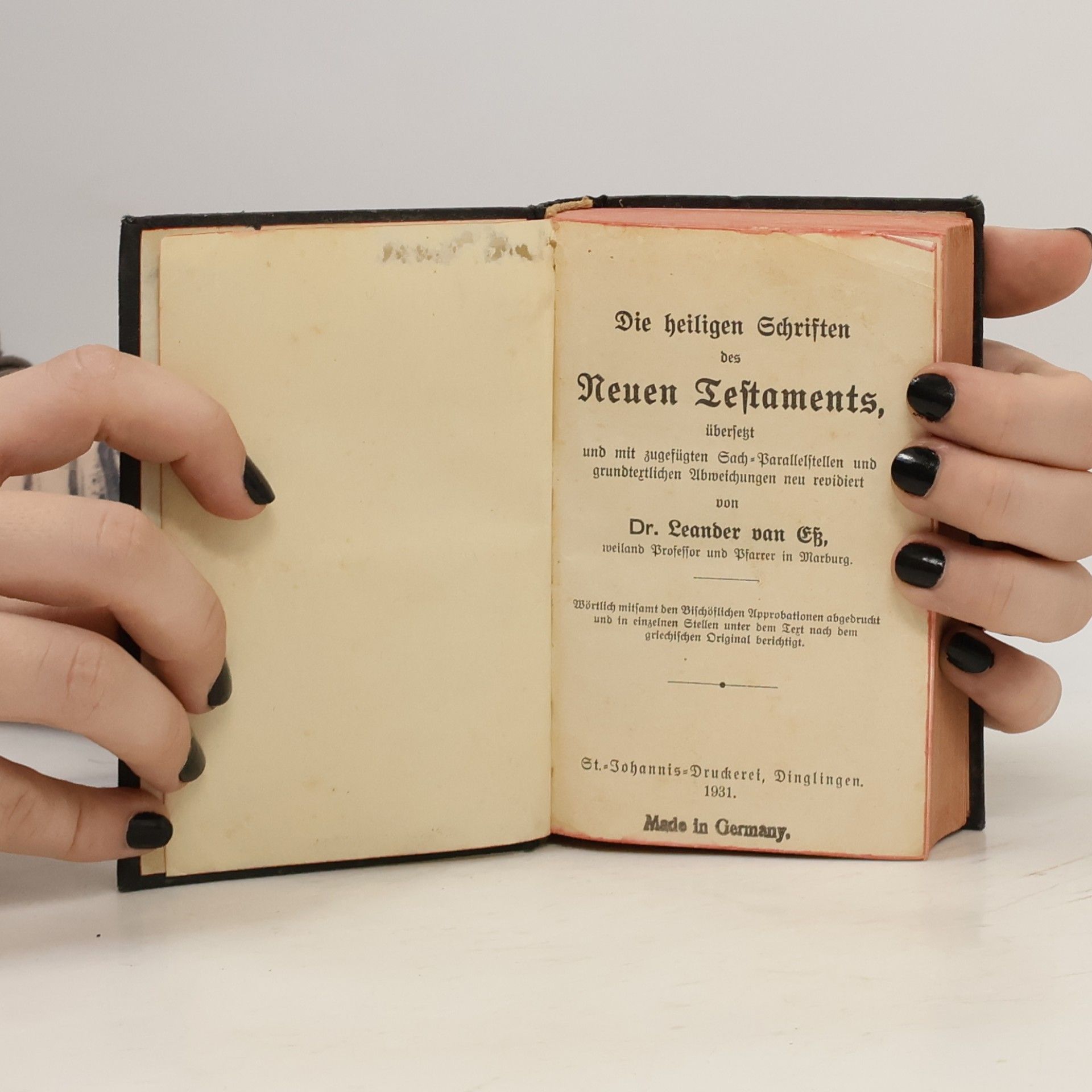 Dr. Leander Van Eß Neues Testament und Psalmen