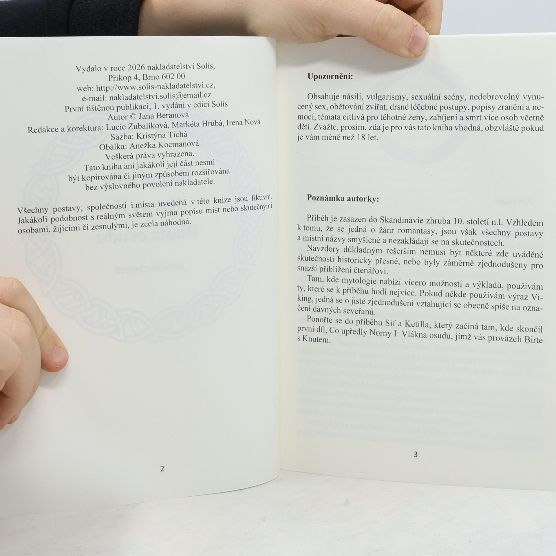 Jana Beranová Pouta osudu (recenzní výtisk)