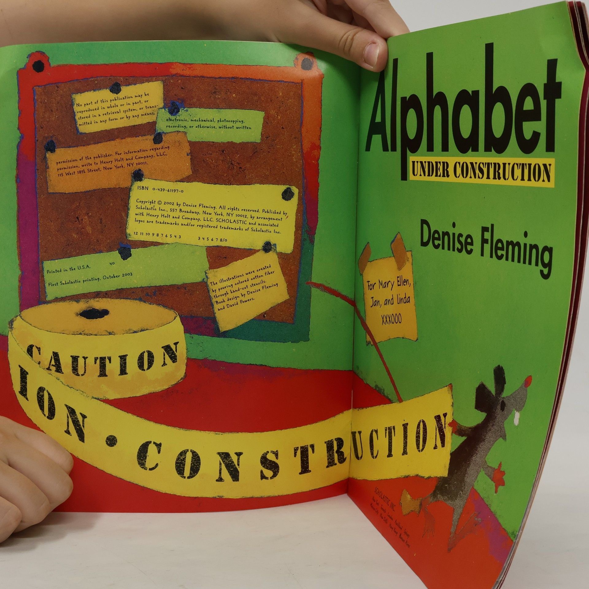 Denise Fleming Alphabet Under Construction