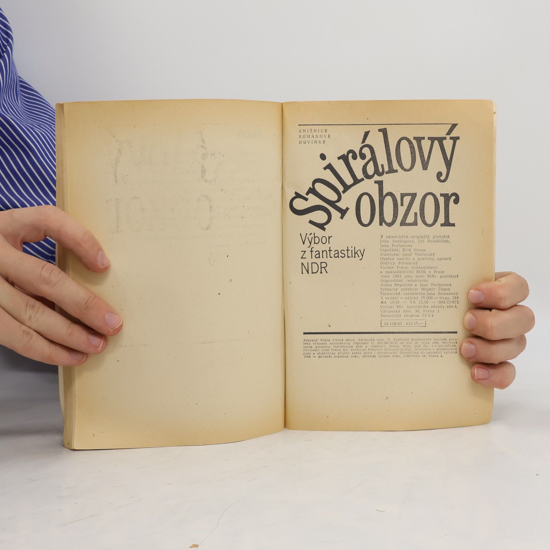 Josef Velčovský Spirálový obzor. Výbor z fantastiky NDR