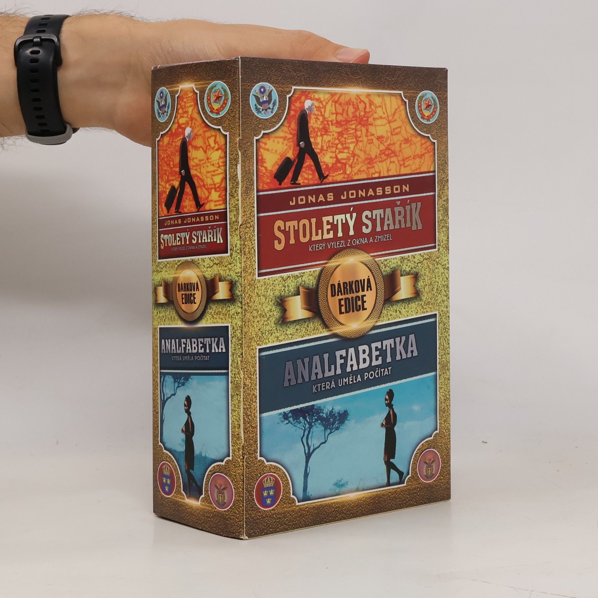Jonas Jonasson Stoletý stařík, který vylezl z okna a zmizel + Analfabetka, která uměla počítat - dárková edice