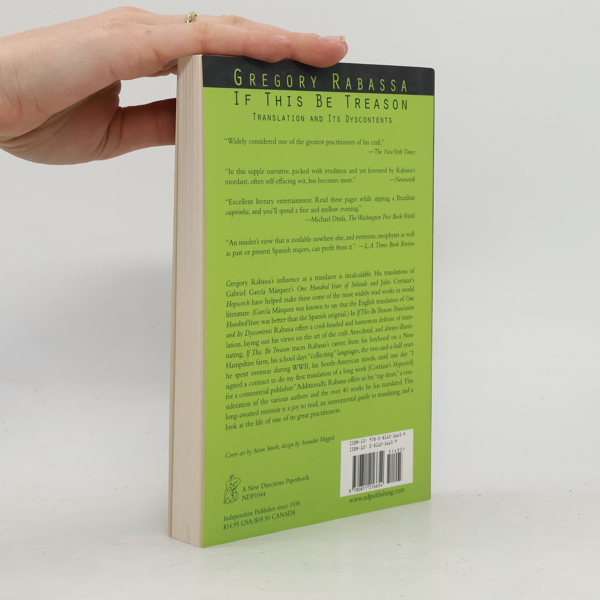 Gregory Rabassa If This Be Treason: Translation and Its Dyscontents