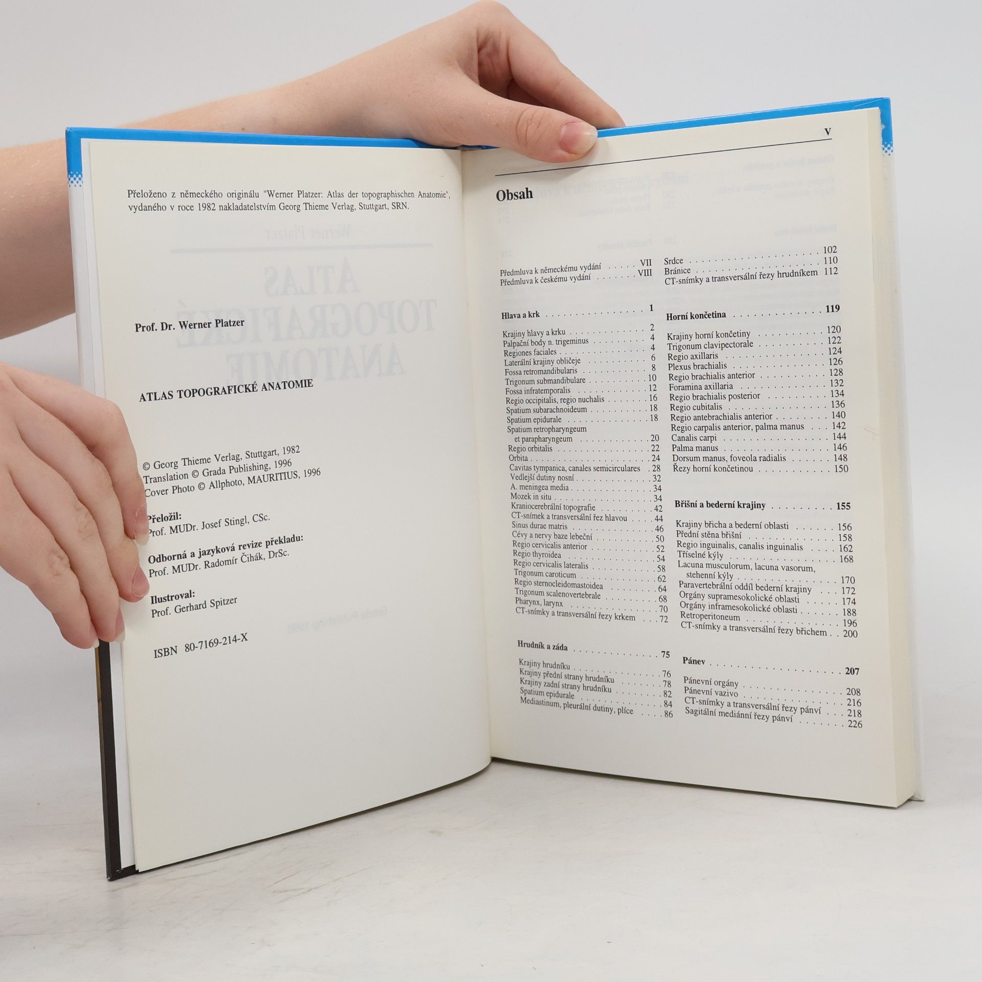 Gerhard Spitzer Atlas topografické anatomie