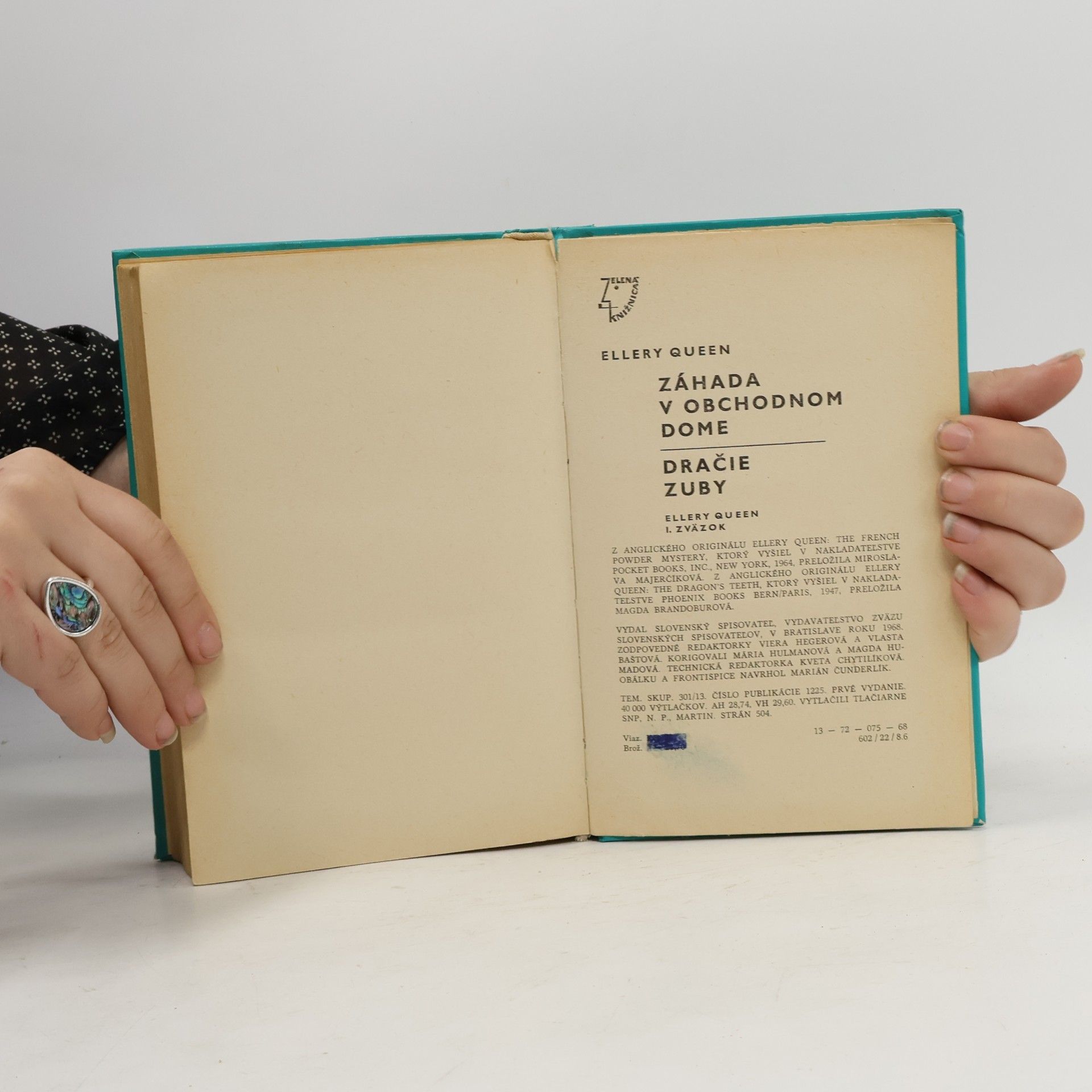Ellery Queen Záhada v obchodnom dome. Dračie zuby