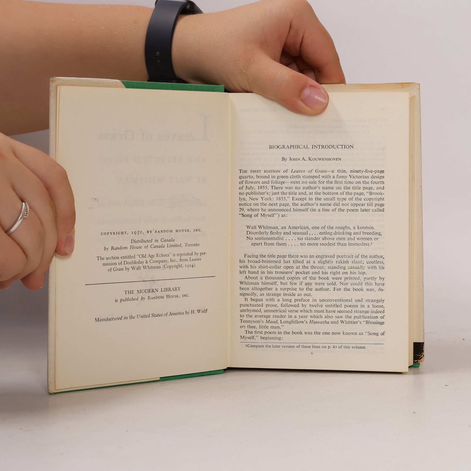 Walt Whitman Leaves of Grass and Selected Prose