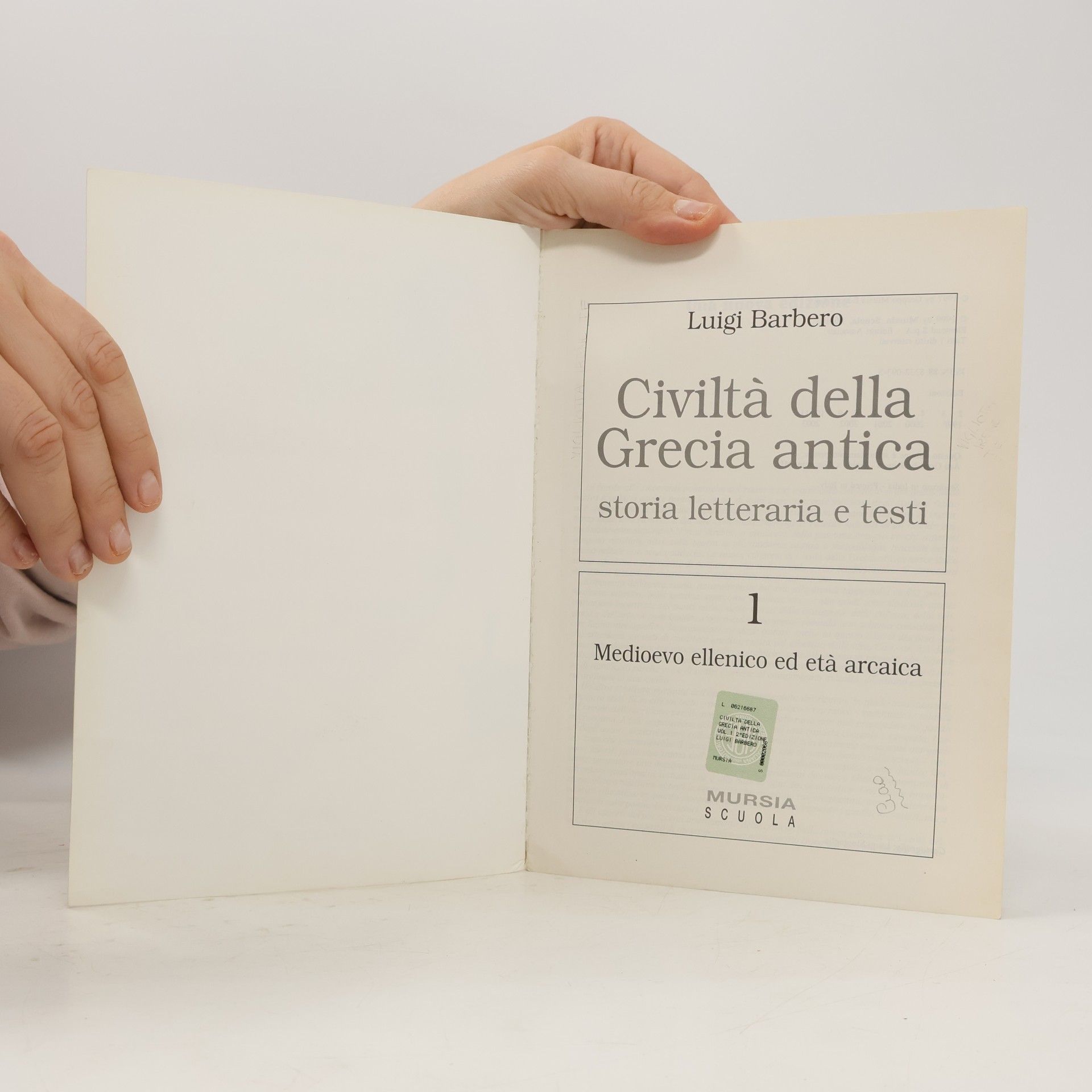Luigi Barbero Civiltà della Grecia antica