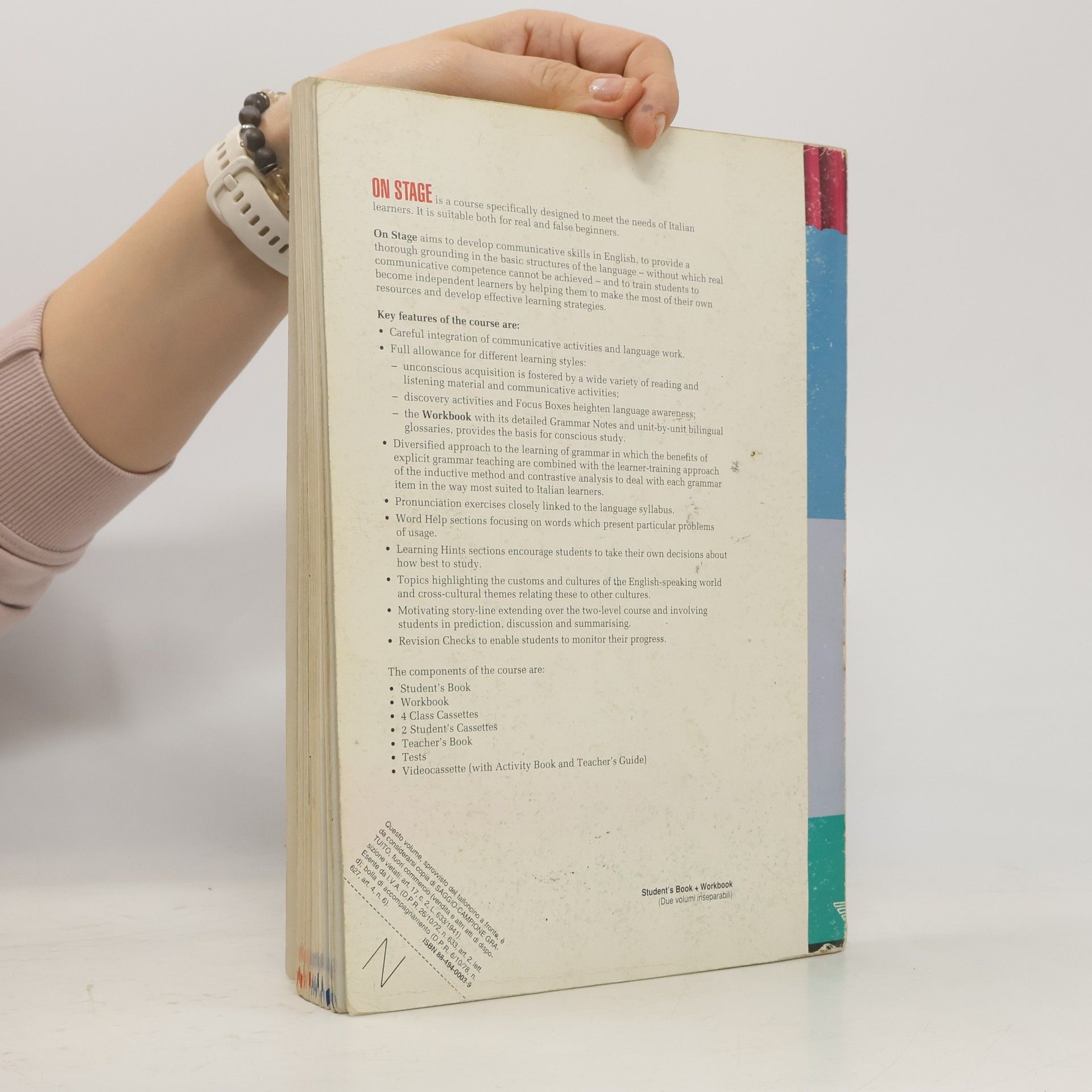 Mariagiovanna Andreolli On Stage. Student's Book. Workbook. Volume Unico. Per Le Scuole Superiori