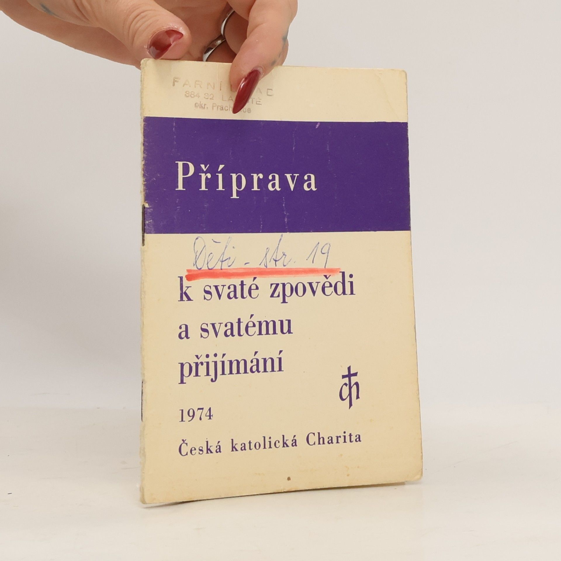 Česká katolická charita Příprava k svaté zpovědi a svatému přijímání