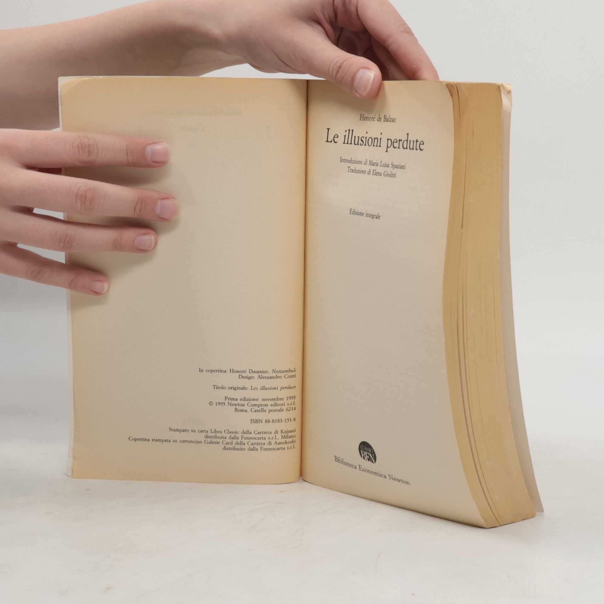 Honoré de Balzac Biblioteca economica Newton - 66: Le illusioni perdute. Ediz. integrale