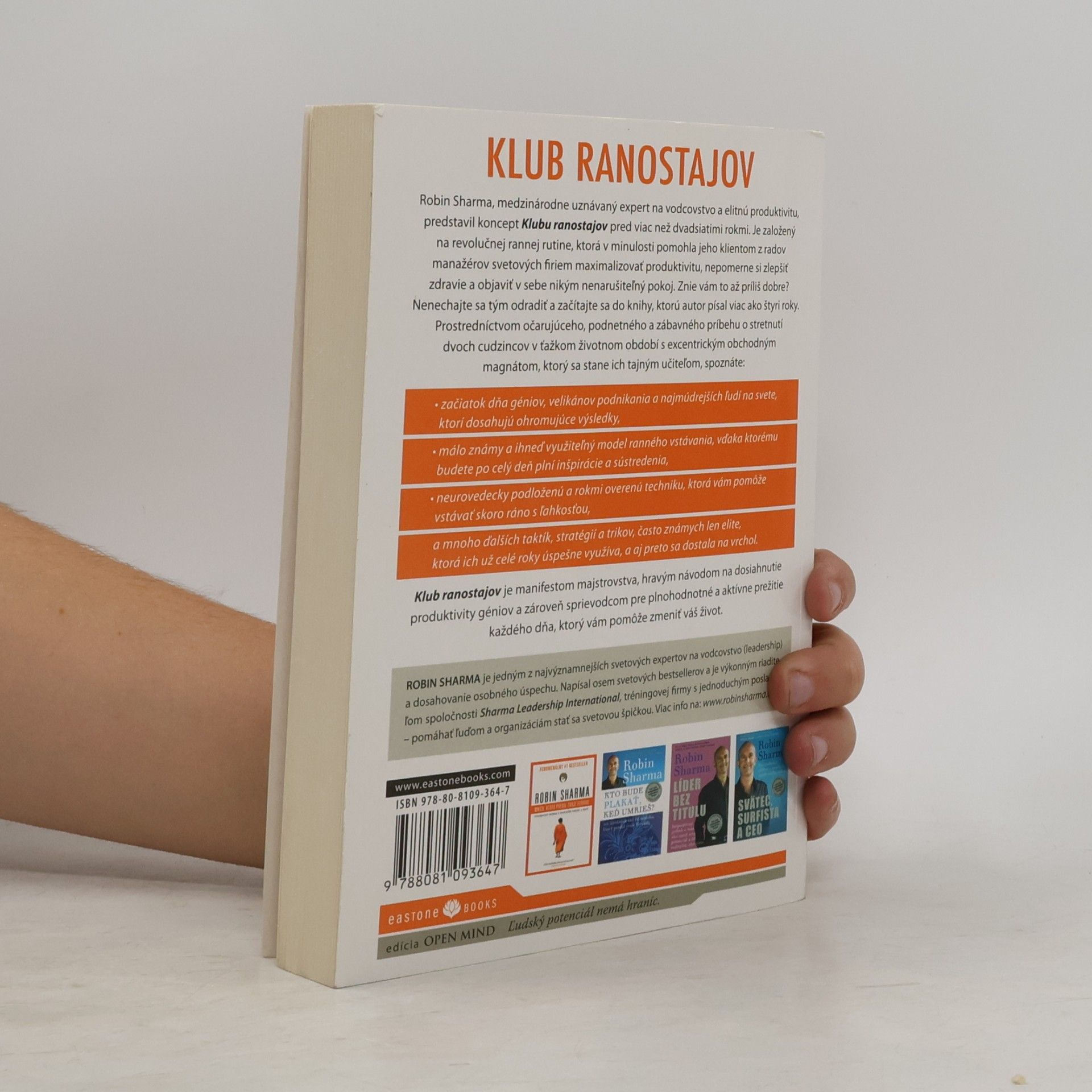 Robin Sharma Klub ranostajov
