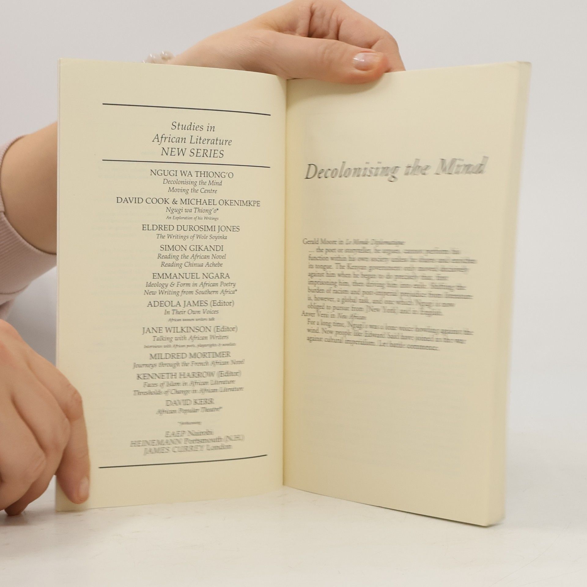 Ngũgĩ wa Thiong'o Decolonising the Mind