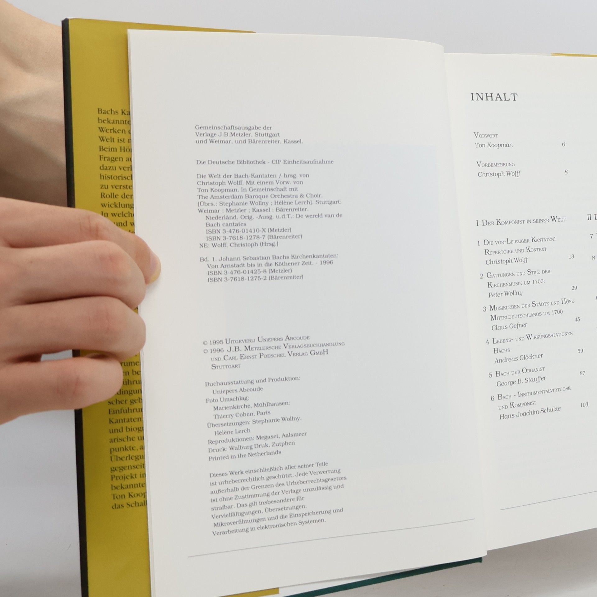 Christoph Wolff Die Welt der Bach. Kantaten