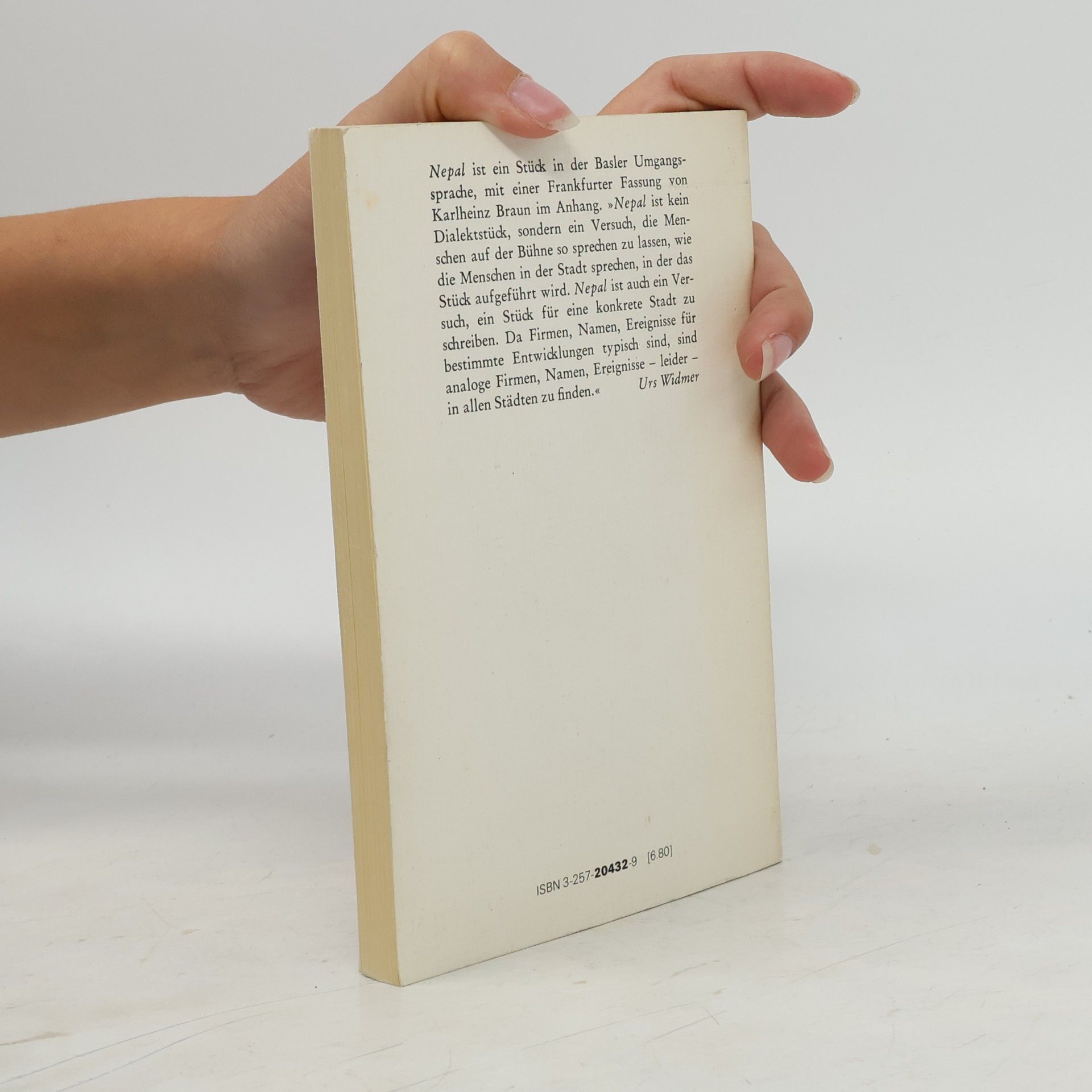 Urs Widmer Diogenes-Taschenbuch - 39/5: Nepal