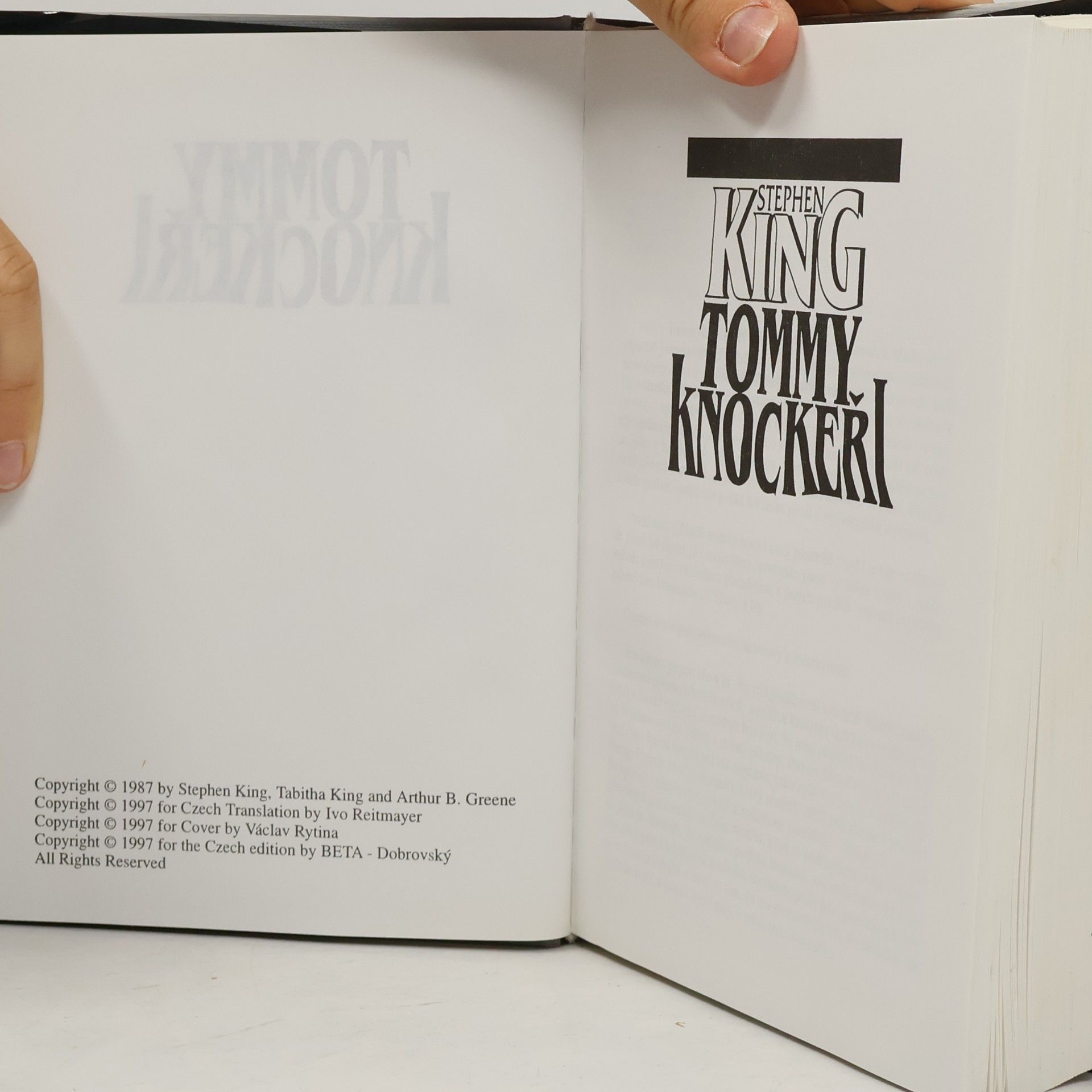Stephen King Tommy Knockeři