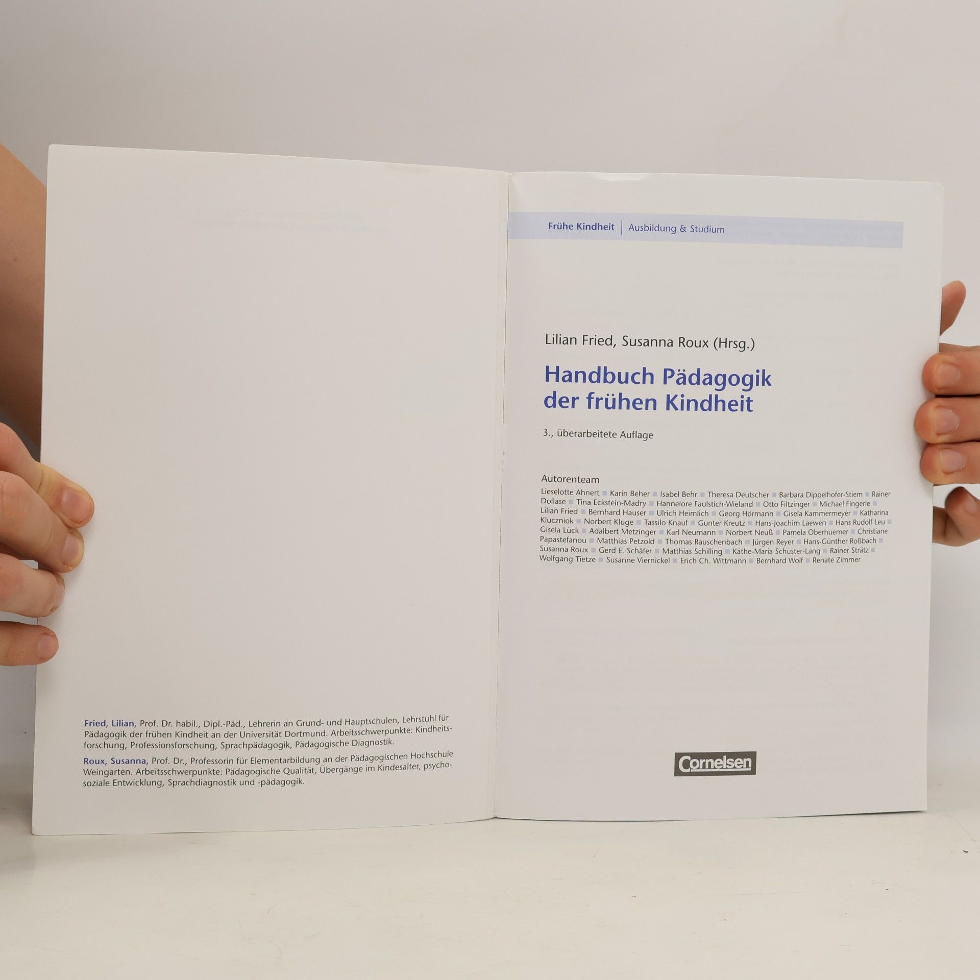 Lilian Fried Handbuch Pädagogik der frühen Kindheit (3., überarbeitete und erweiterte Auflage)