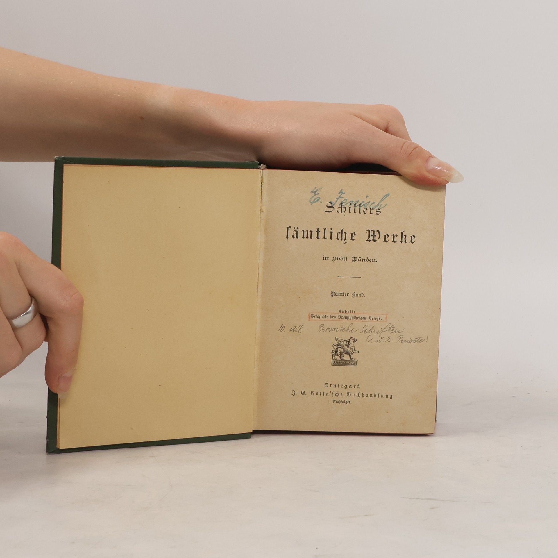 Friedrich Schiller Schillers Sämtliche Werke