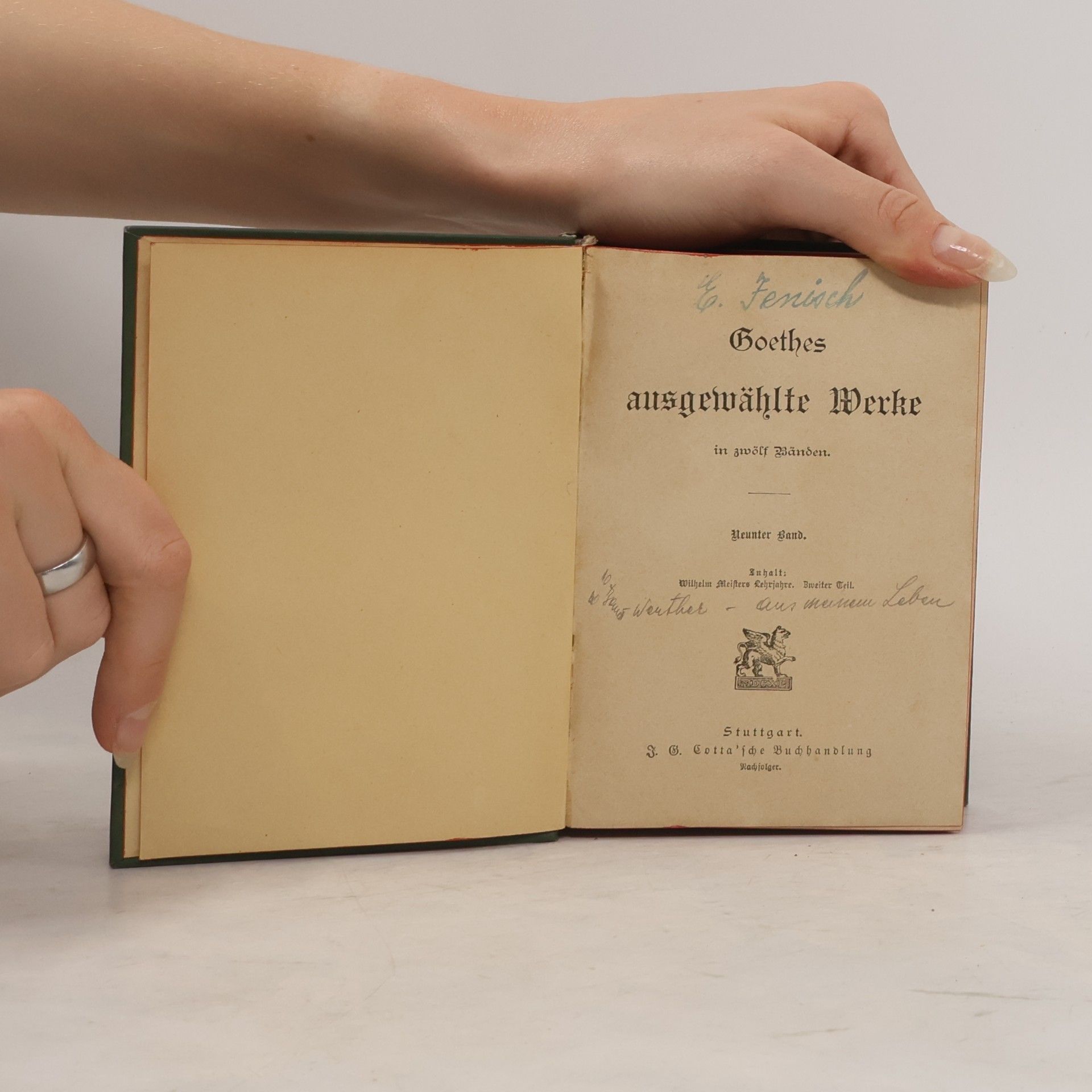 Johann Wolfgang von Goethe Goethes ausgewählte Werke in zwölf Wänden