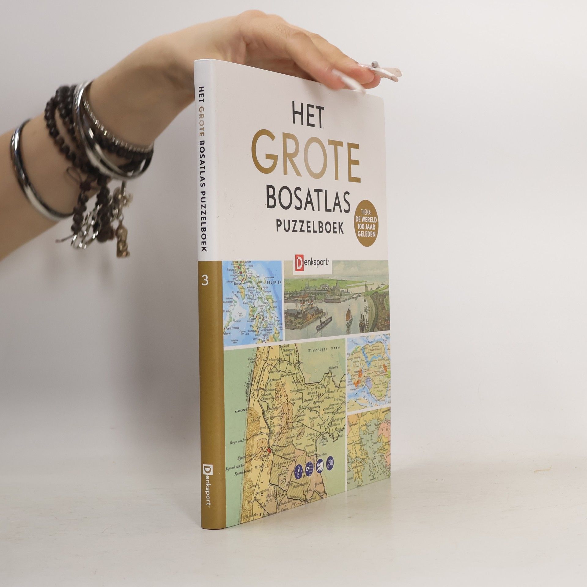Peter Vroege Denksport - Het grote Bosatlas puzzelboek - 100 jaar geleden