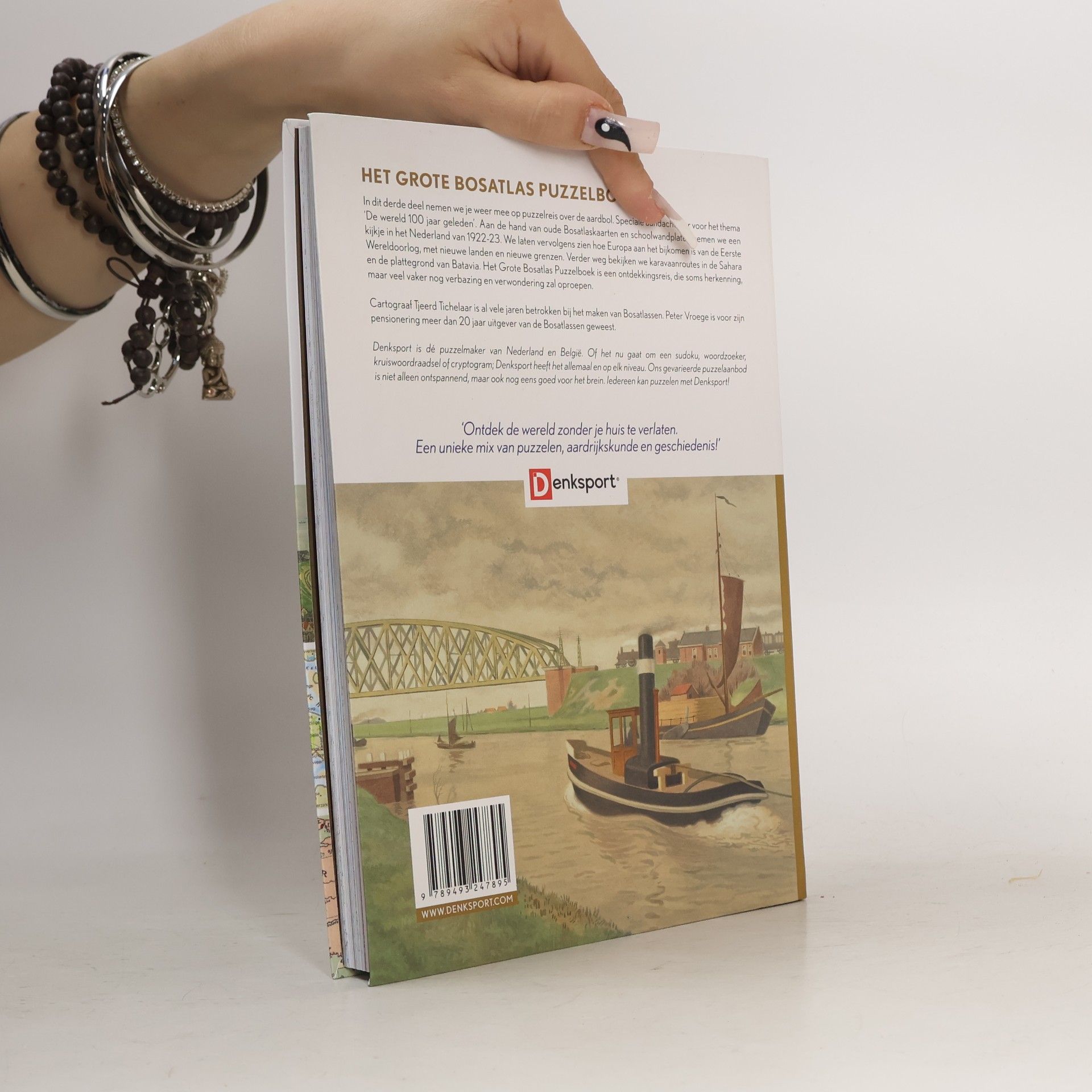 Peter Vroege Denksport - Het grote Bosatlas puzzelboek - 100 jaar geleden