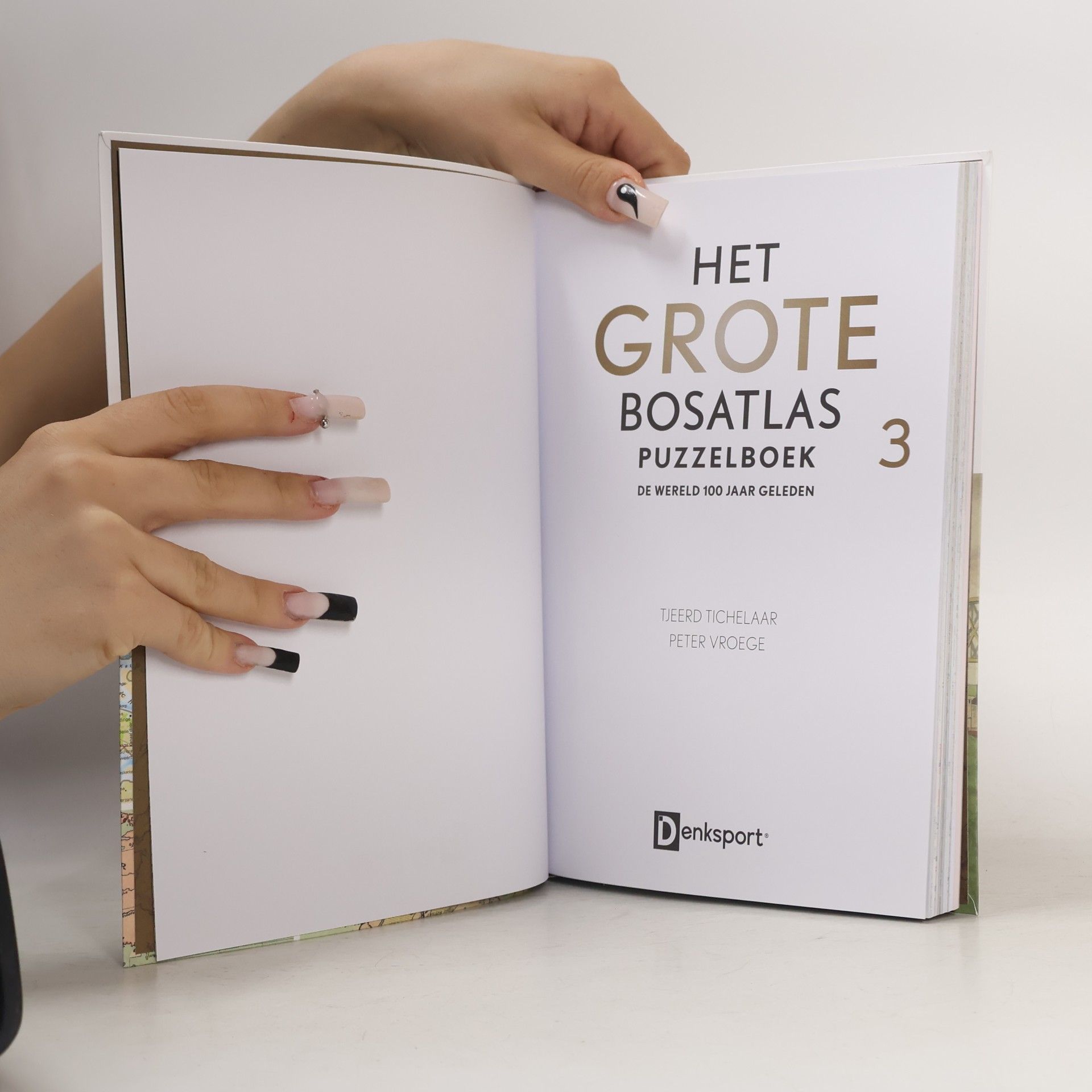 Peter Vroege Denksport - Het grote Bosatlas puzzelboek - 100 jaar geleden