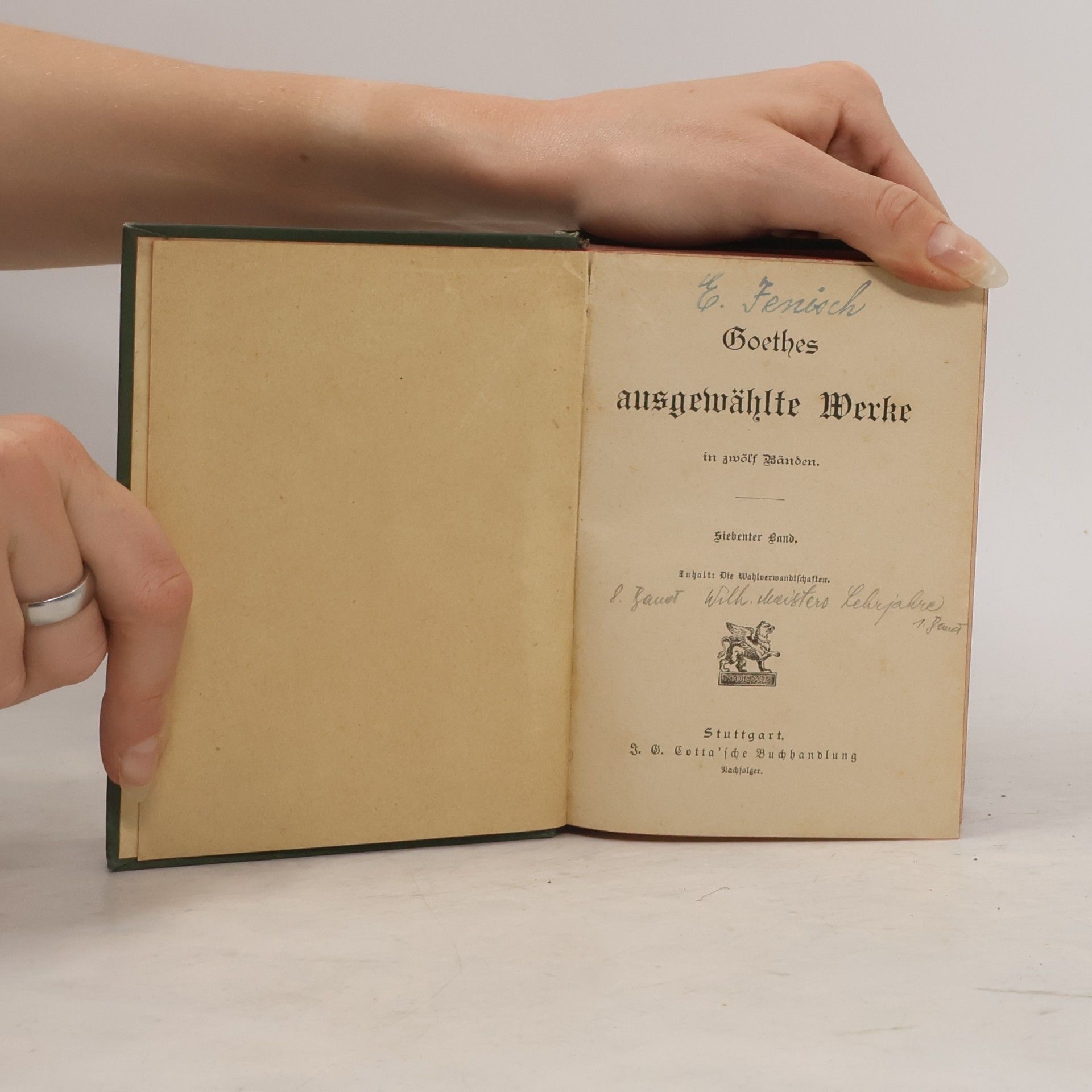 Johann Wolfgang von Goethe Goethes ausgewählte Werke