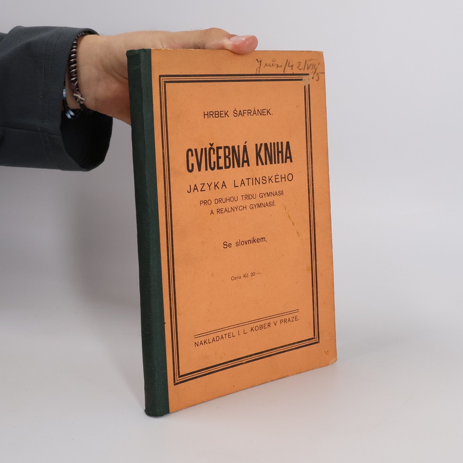 Cvičebná kniha jazyka latinského pro druhou třídu gymnasií a reálných gymnasií
